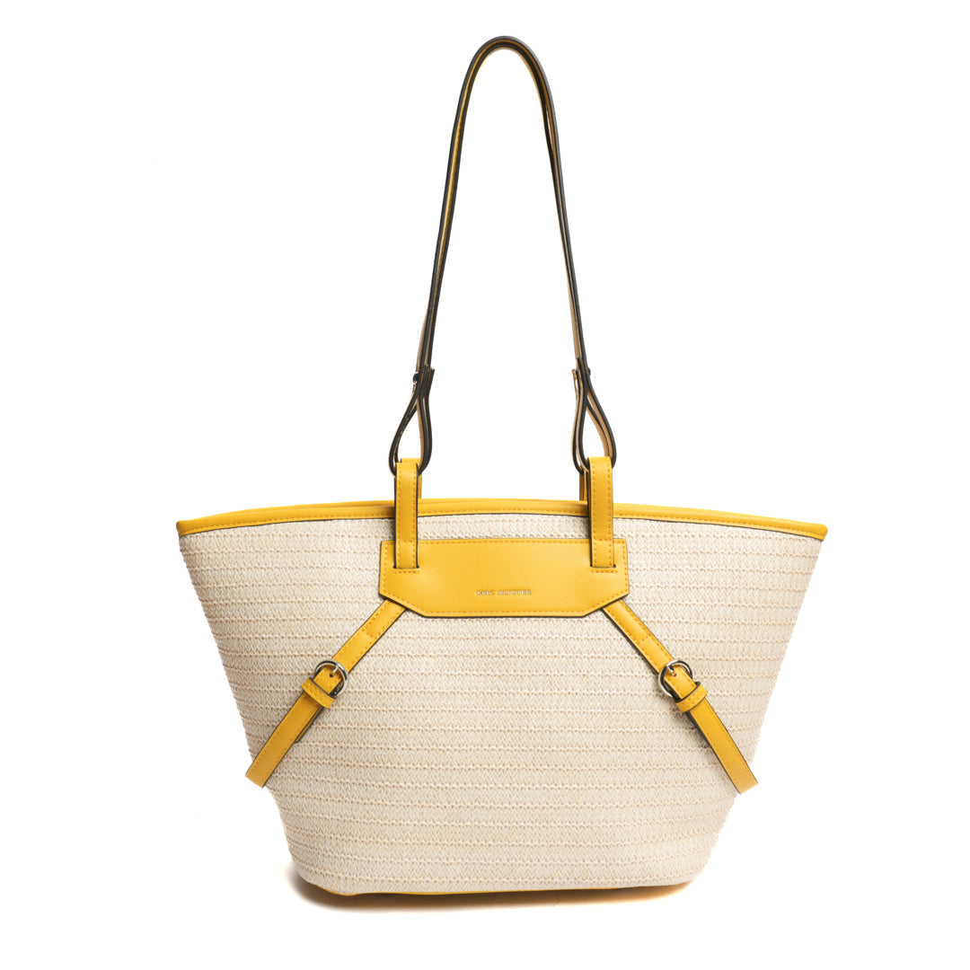 Sac cabas RIVIERA en matière synthétique MIEL de face