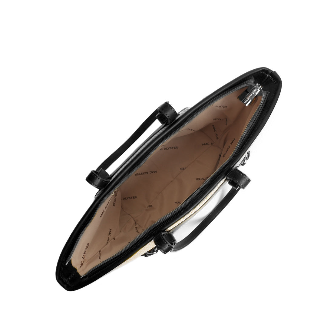 Sac cabas RIVIERA en matière synthétique NOIR de haut