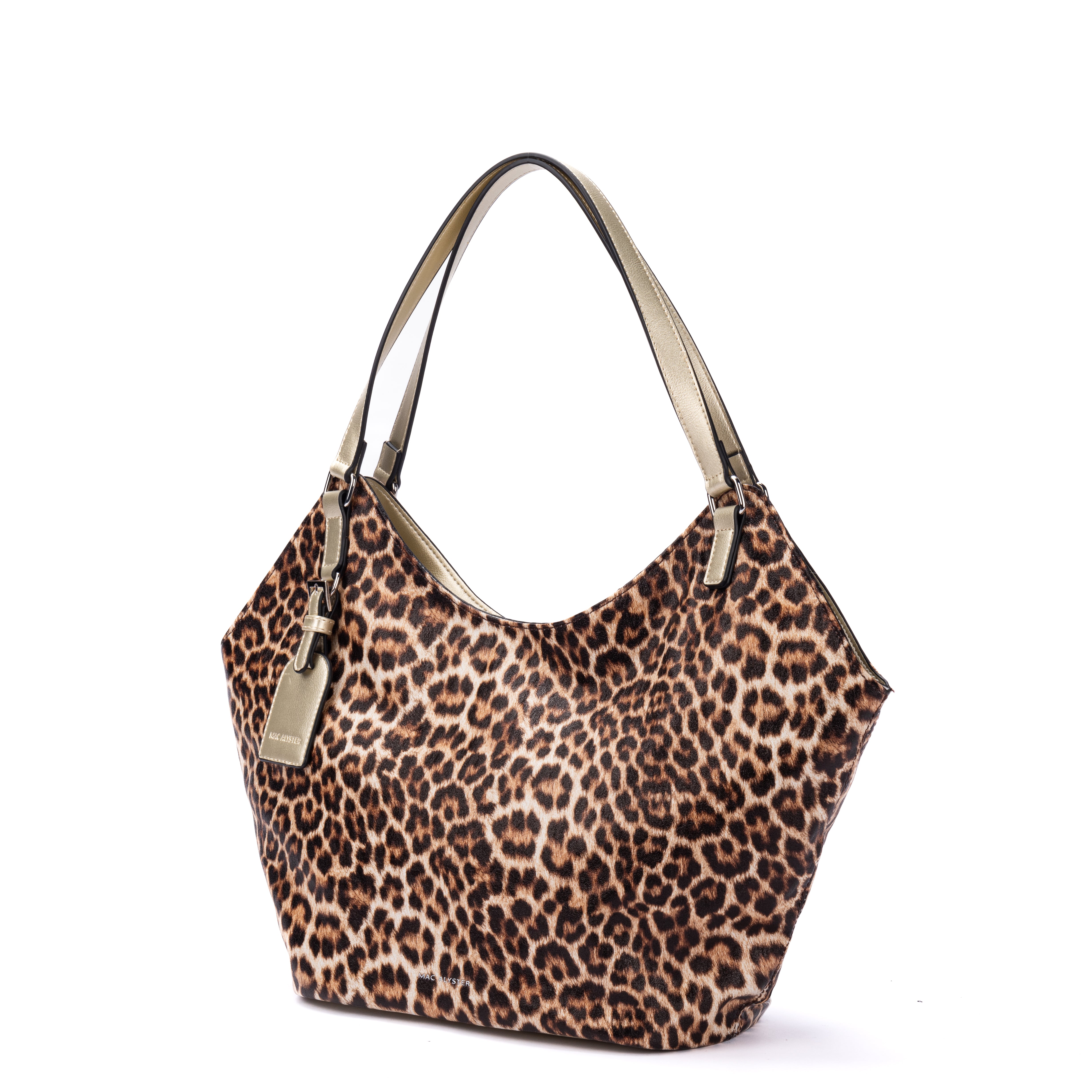 Capsule LEOPARD en matière synthétique CHAMPAGNE de trois-quarts