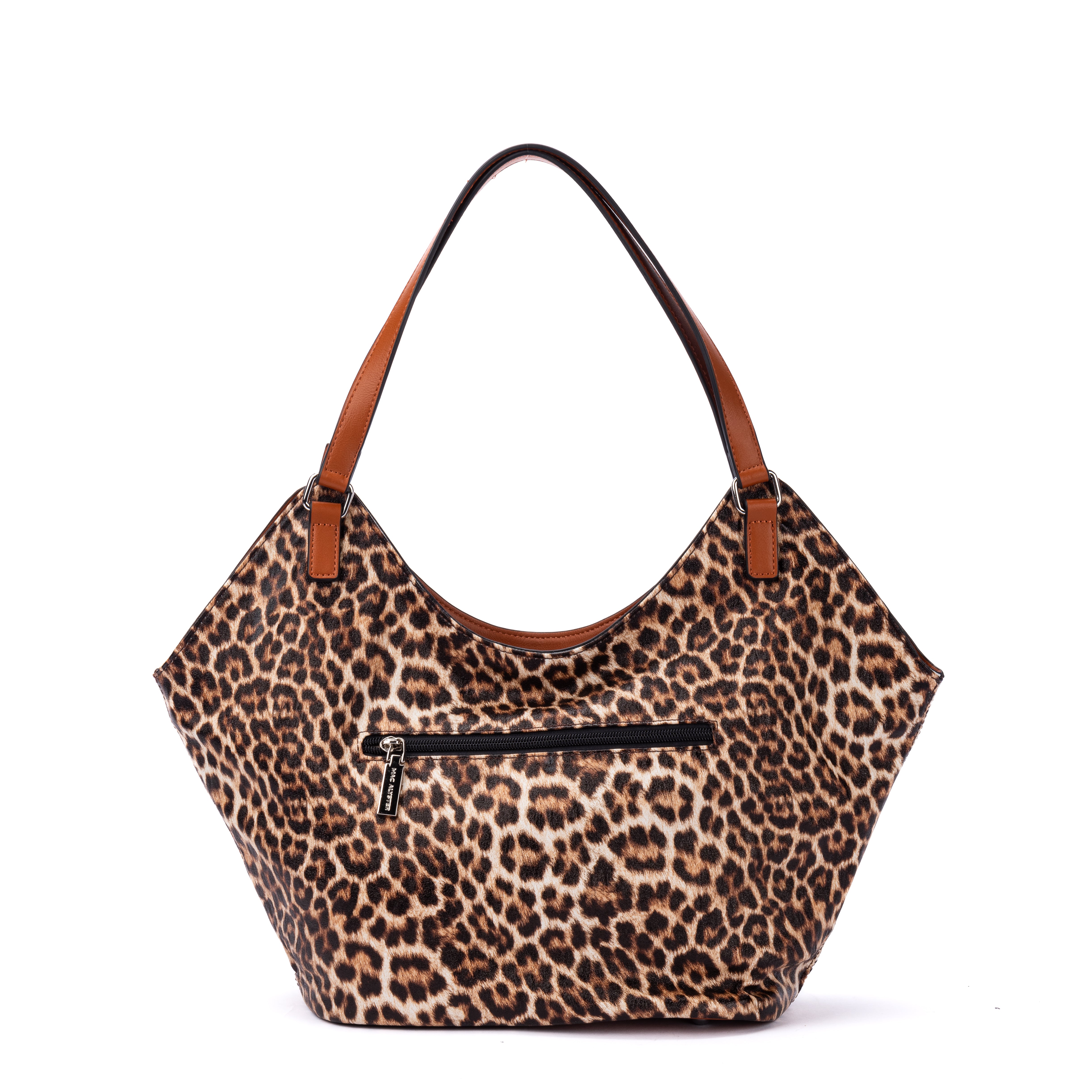 Capsule LEOPARD en matière synthétique COGNAC de dos