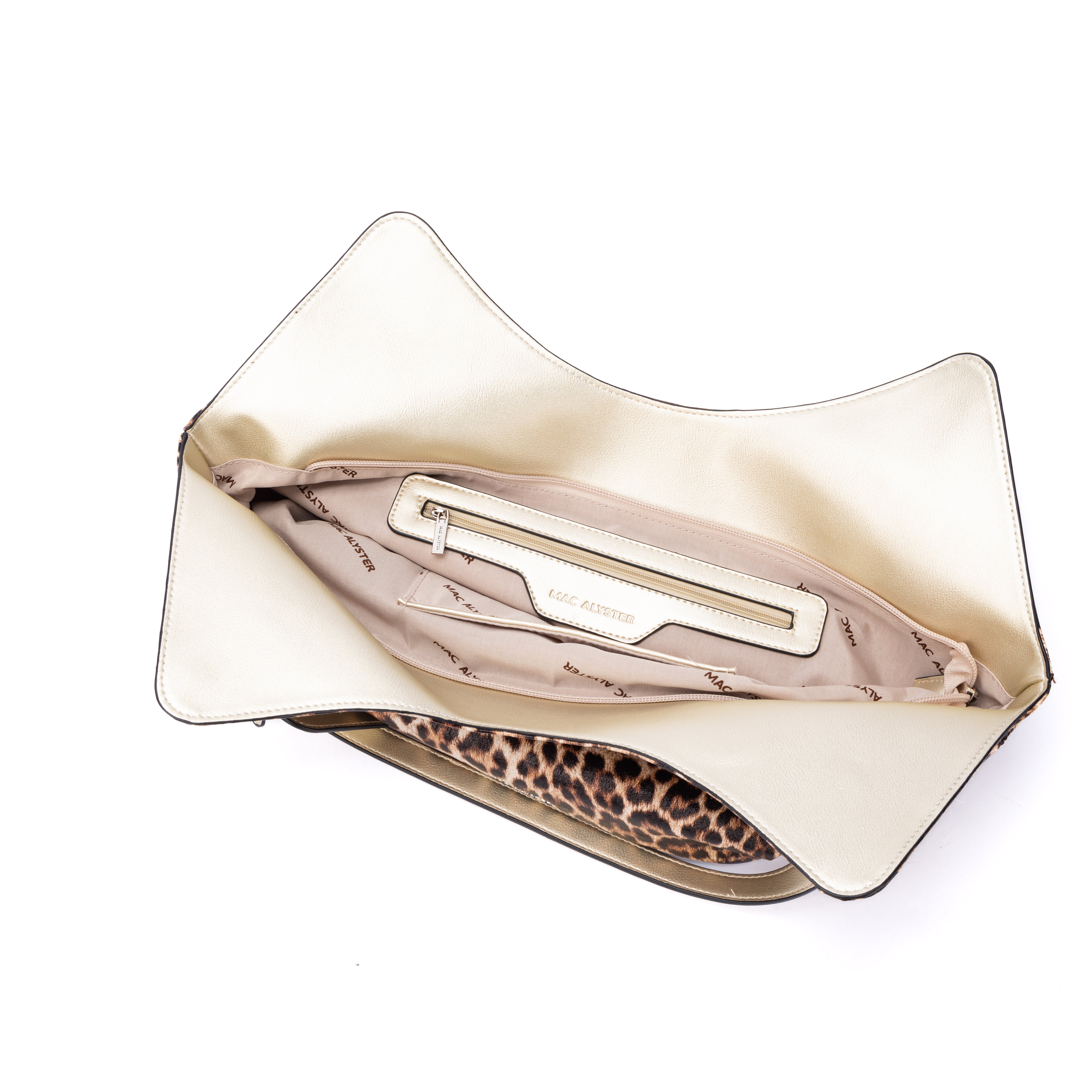 Capsule LEOPARD en matière synthétique CHAMPAGNE de haut
