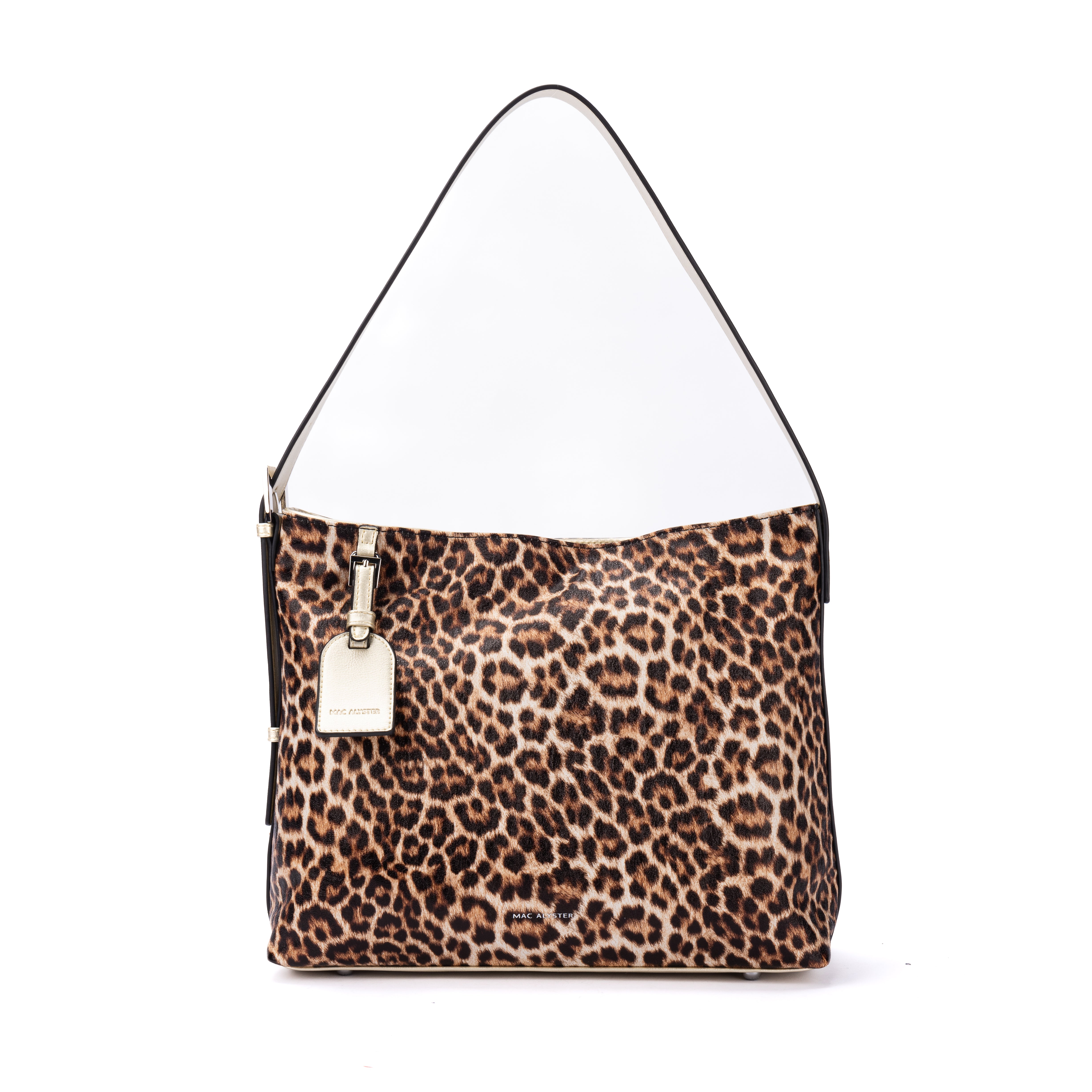 Capsule LEOPARD en matière synthétique CHAMPAGNE de face