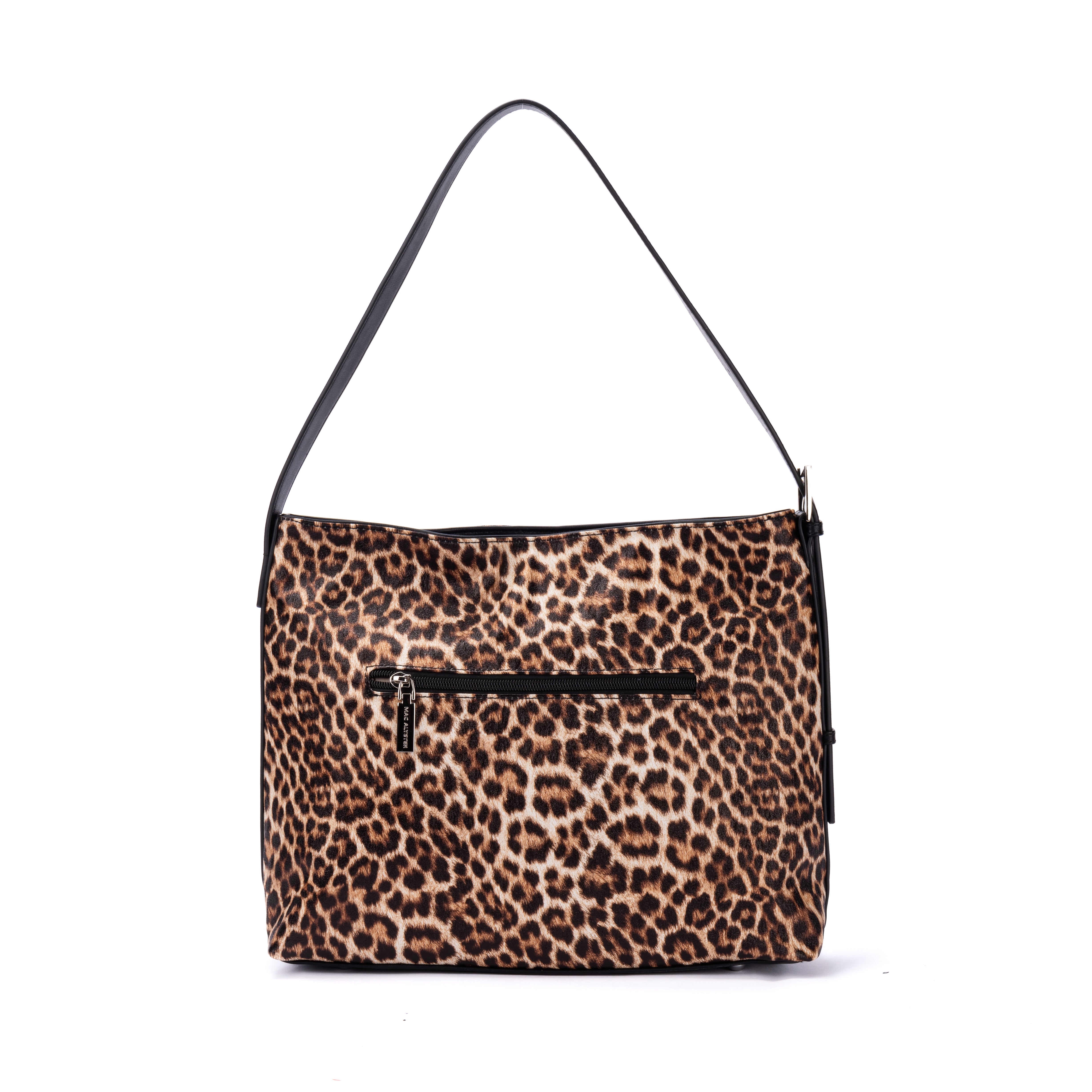 Capsule LEOPARD en matière synthétique COGNAC de dos
