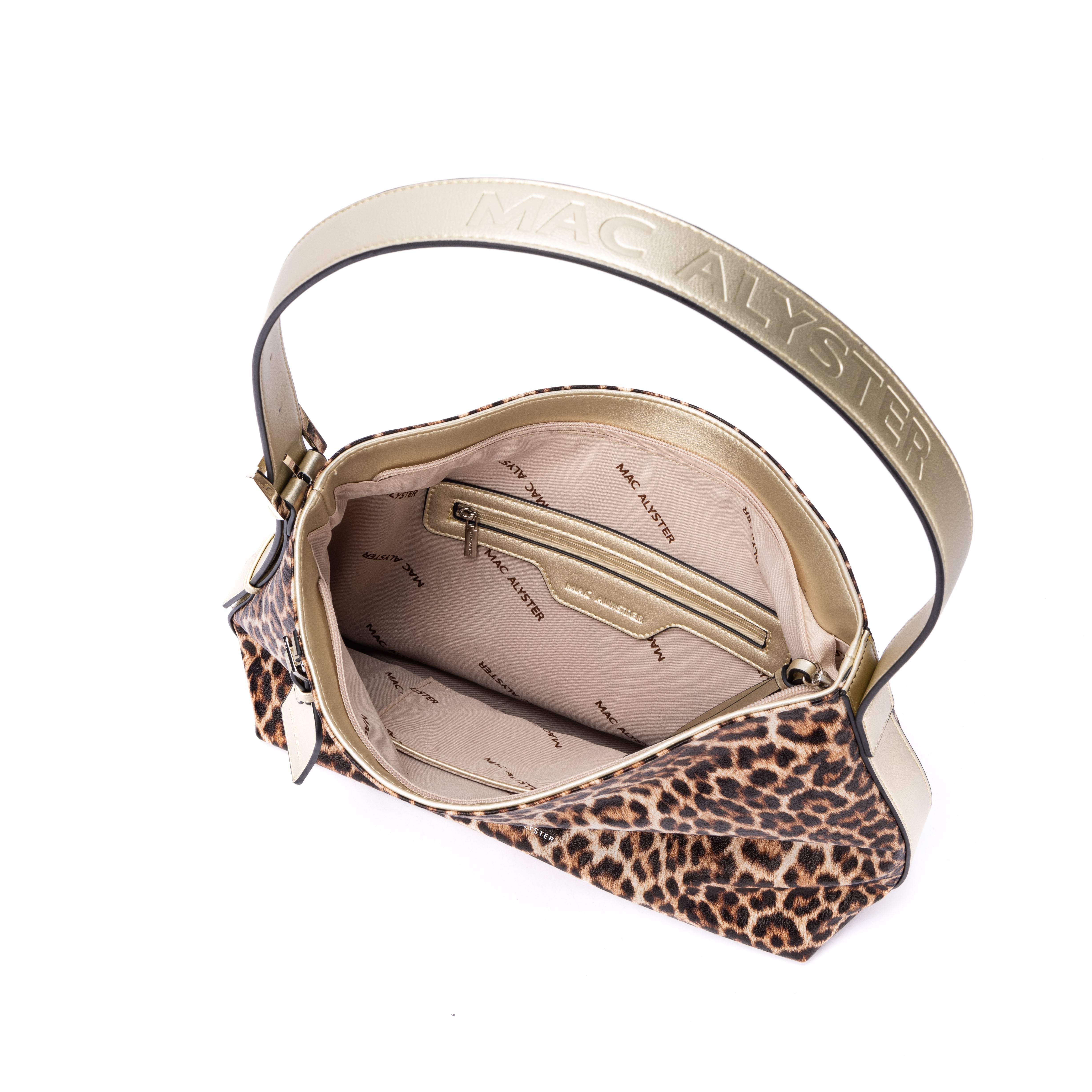 Capsule LEOPARD en matière synthétique CHAMPAGNE de haut
