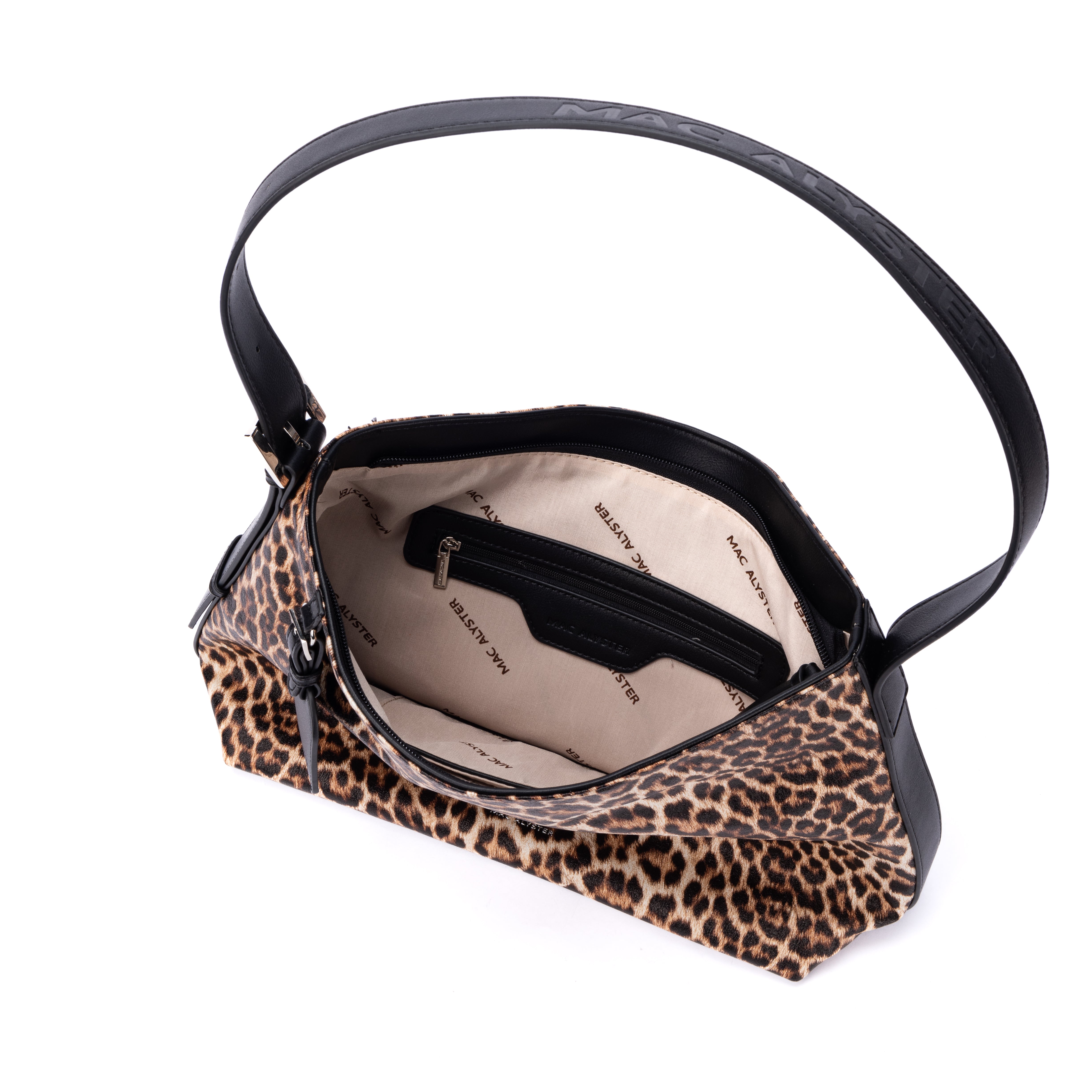 Capsule LEOPARD en matière synthétique NOIR de haut