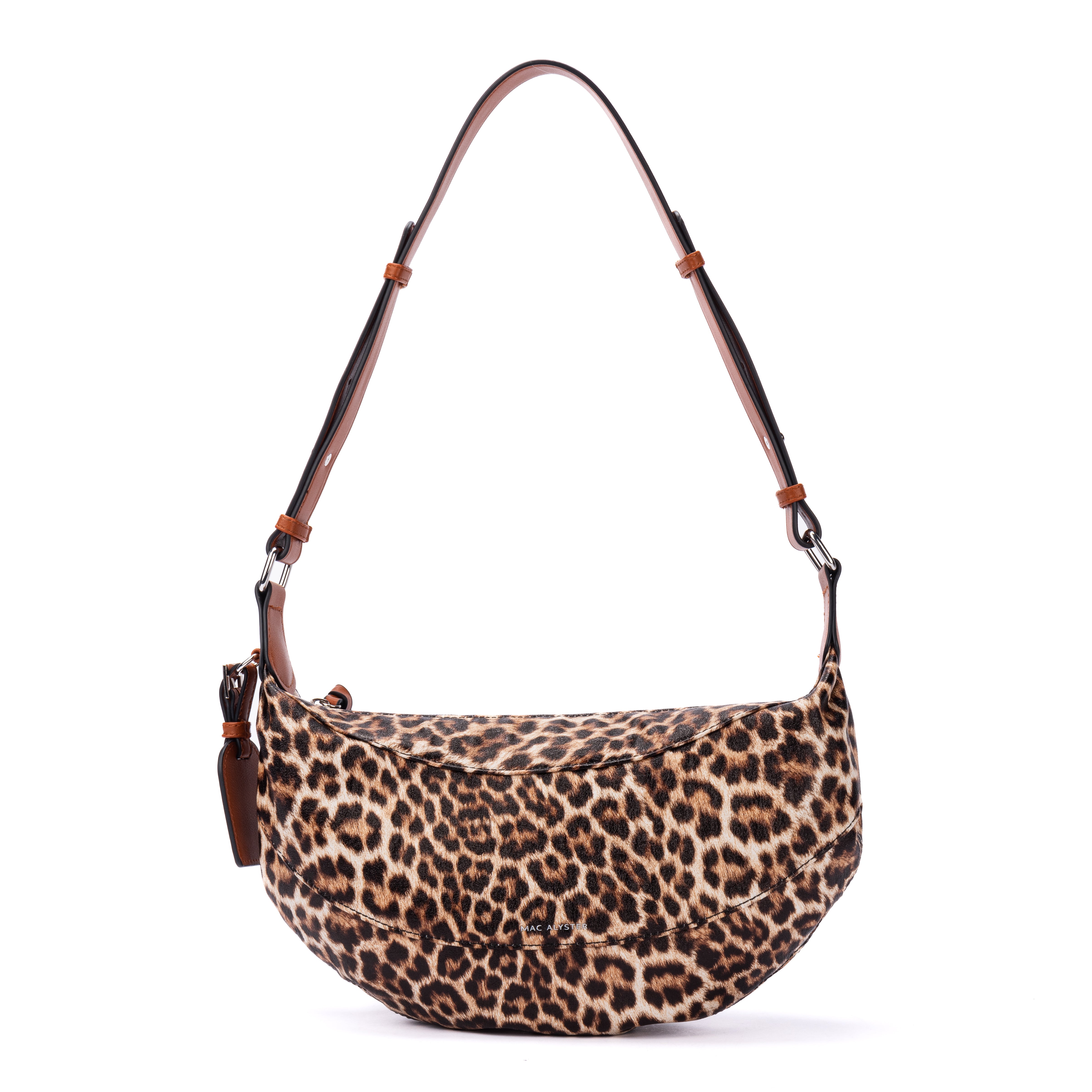 Capsule LEOPARD en matière synthétique COGNAC de face