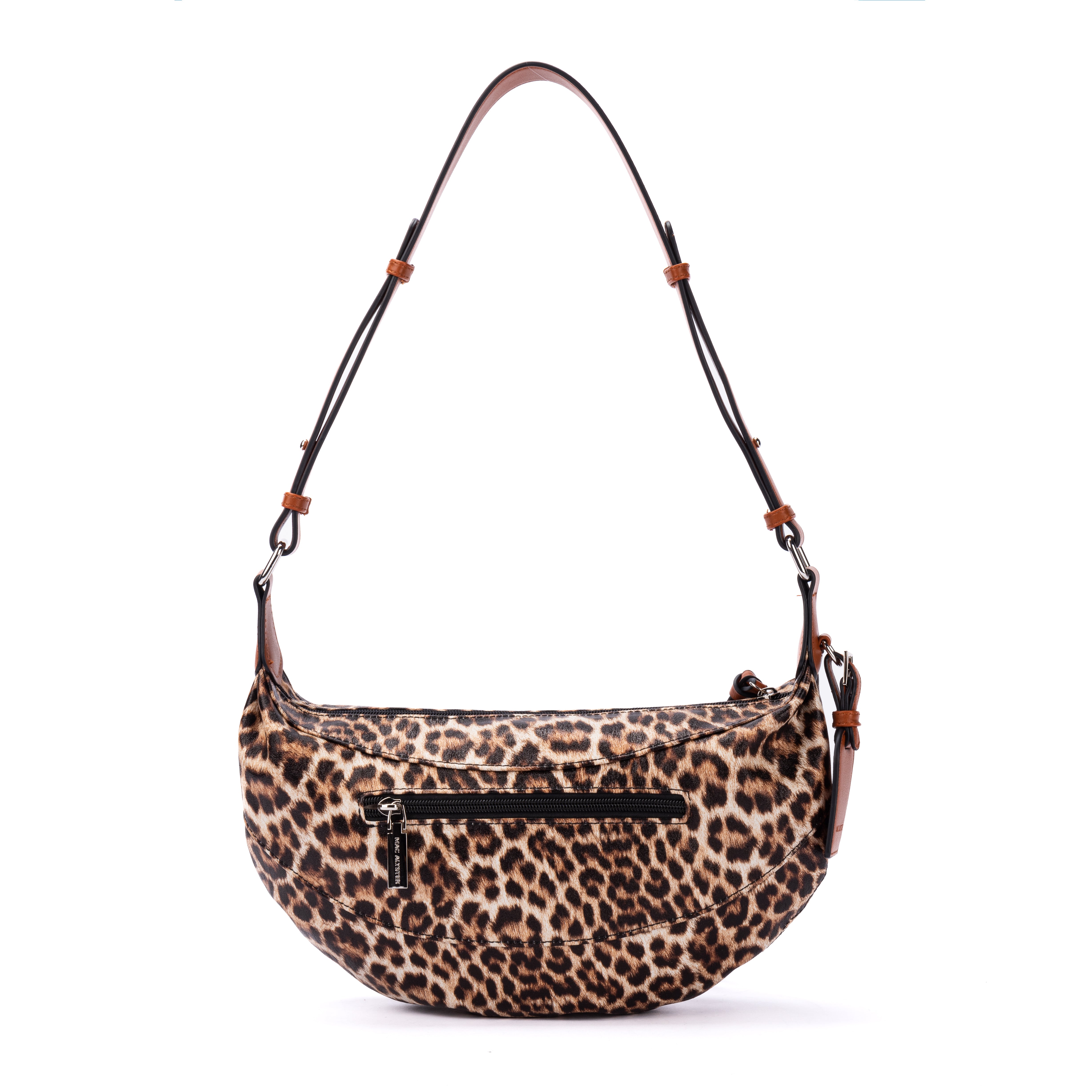 Capsule LEOPARD en matière synthétique COGNAC de dos