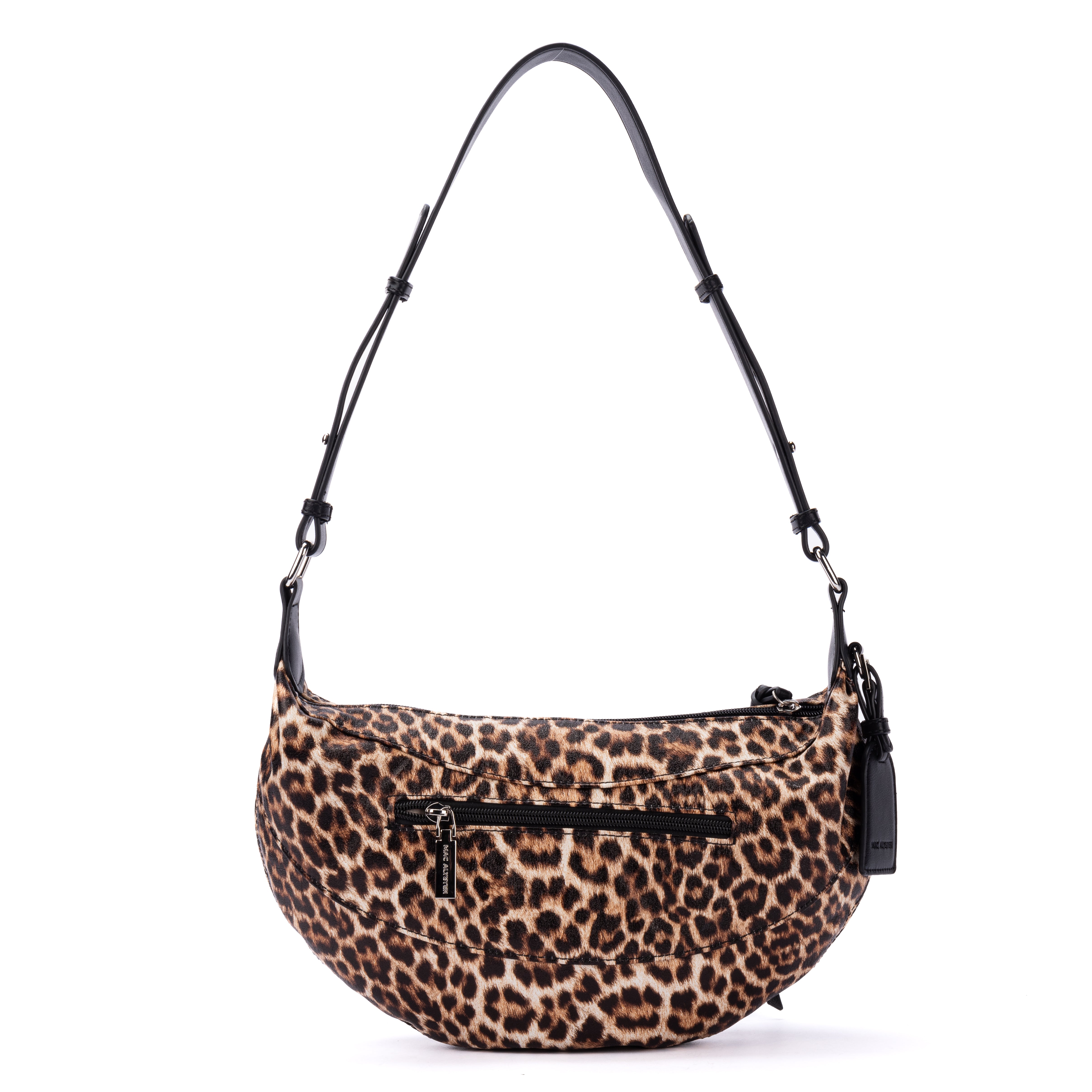 Capsule LEOPARD en matière synthétique NOIR de dos
