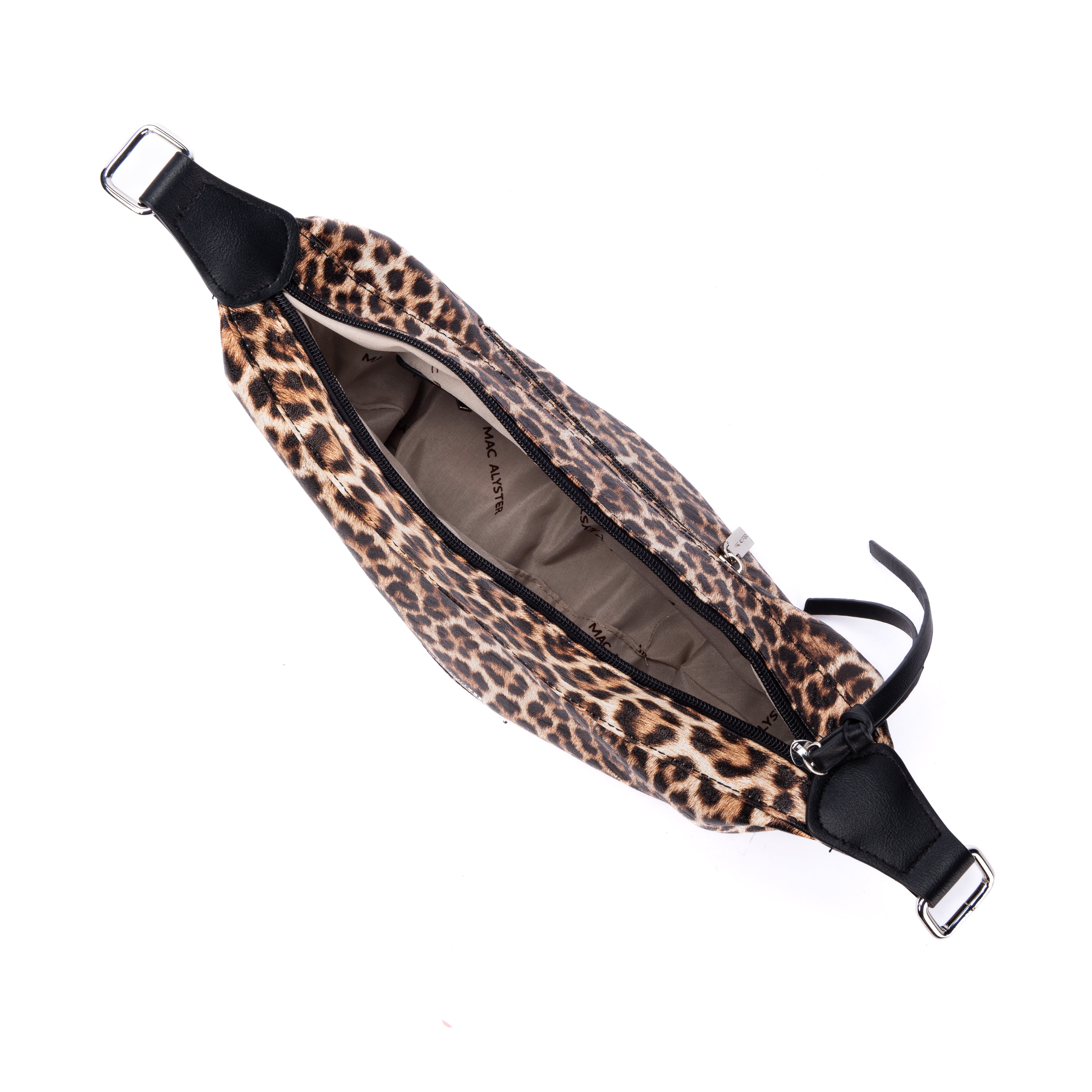 Capsule LEOPARD en matière synthétique NOIR de haut