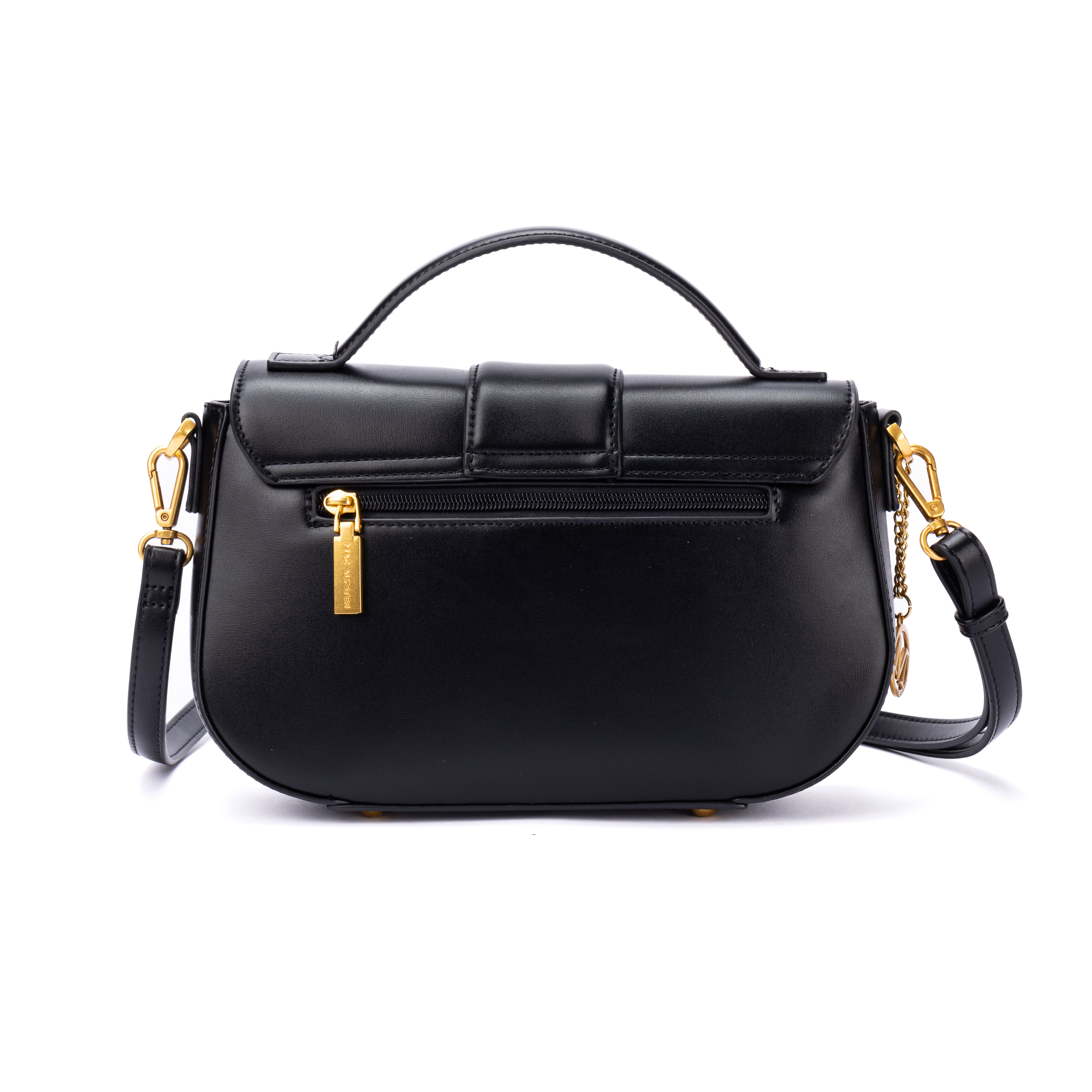 Sac à rabat KISS ME en matière synthétique NOIR de dos