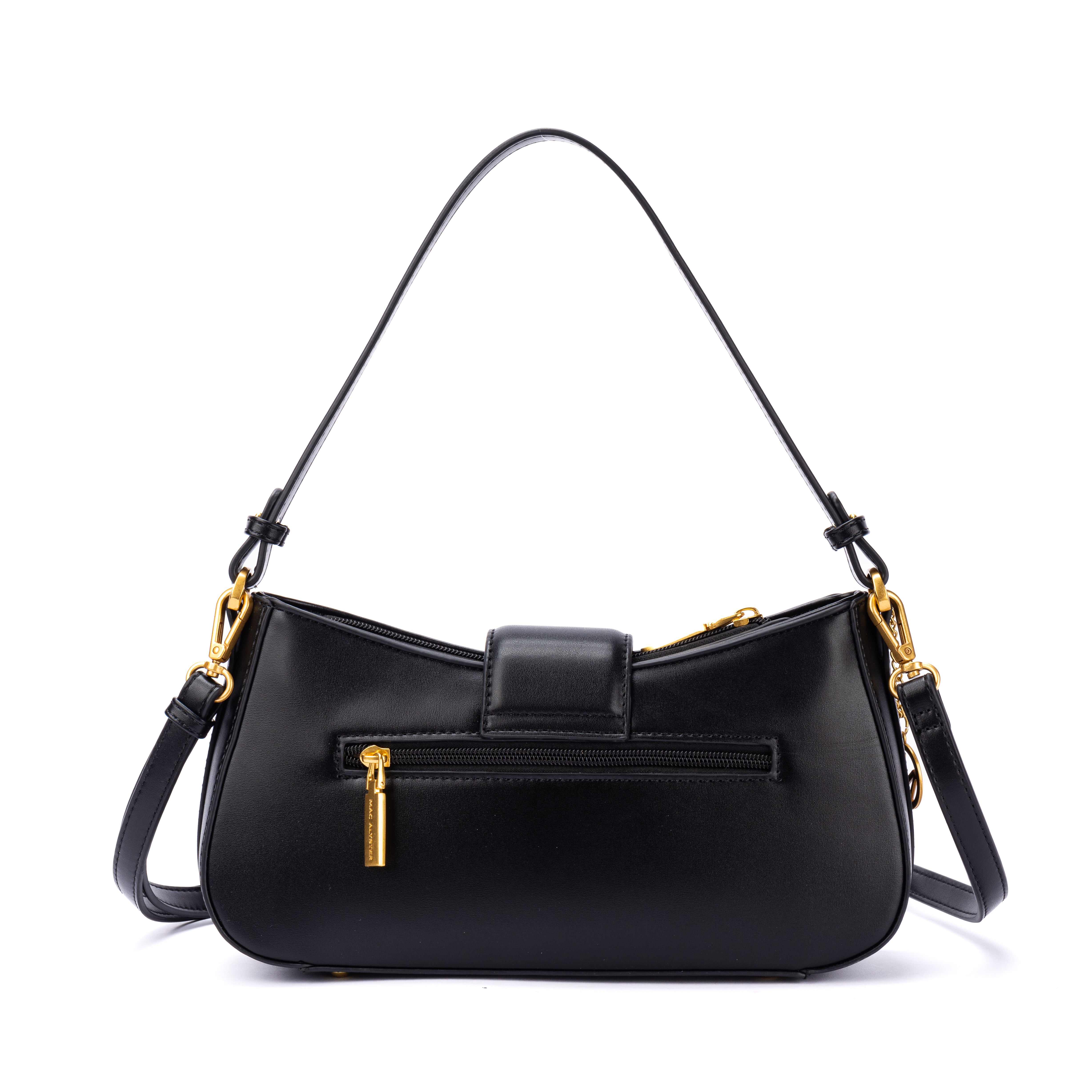 Sac baguette KISS ME en matière synthétique NOIR de dos