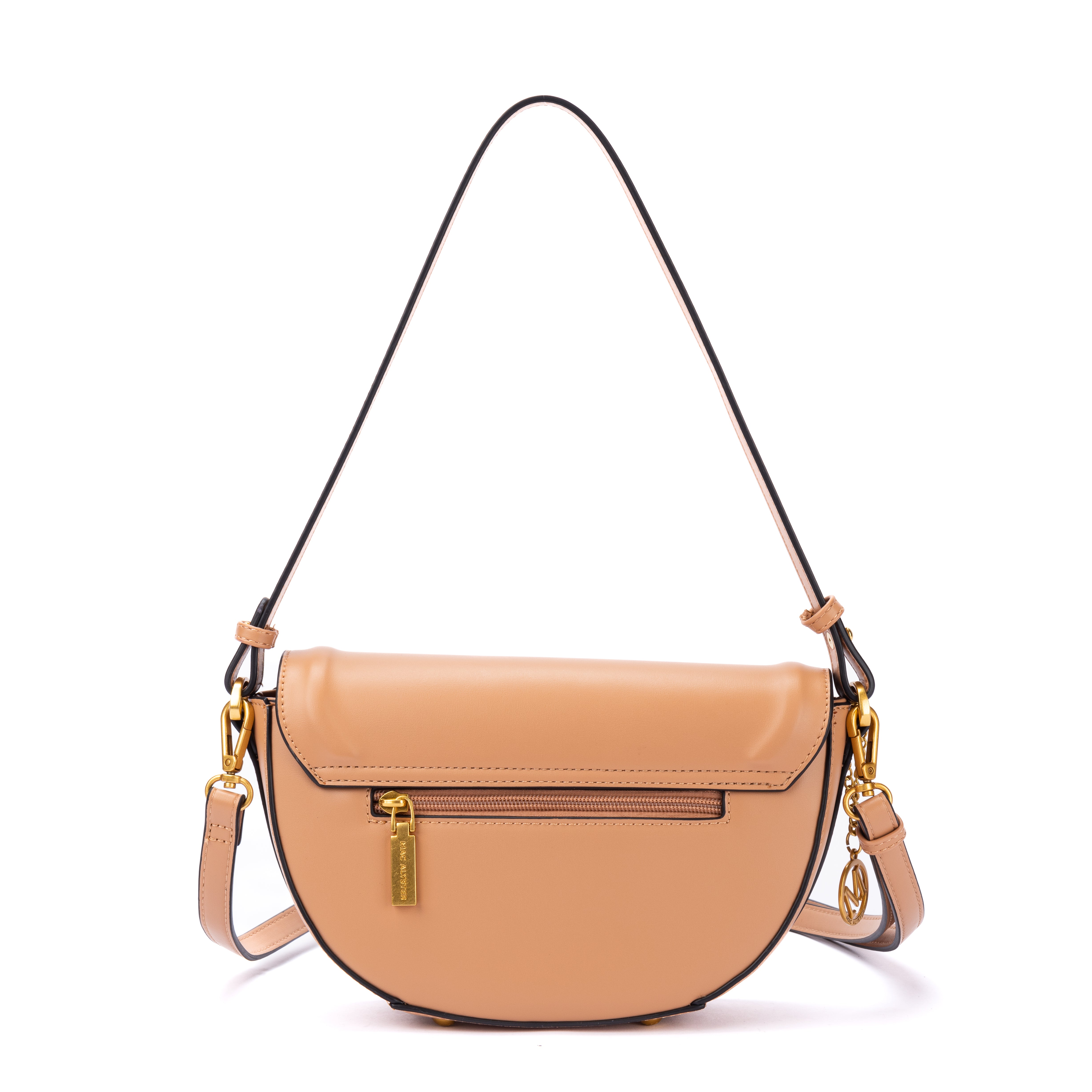 Petit sac à rabat KISS ME en matière synthétique SABLE de dos