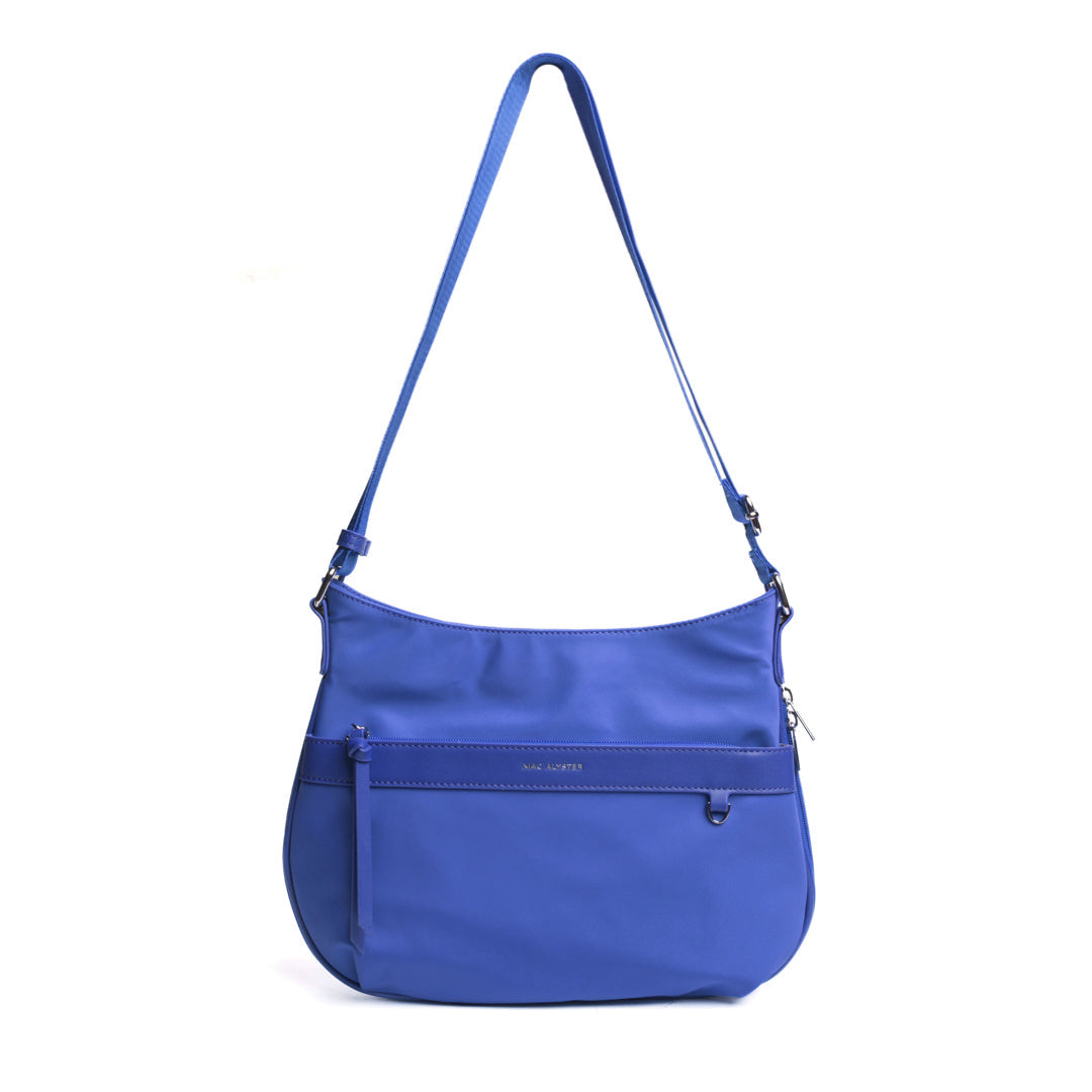Grand sac trotteur STUDIO BASIC en cuir synthétique BLEU de face