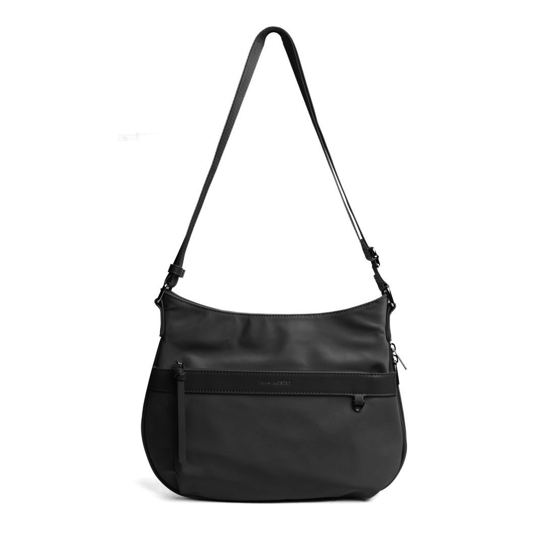 Grand sac trotteur STUDIO BASIC en cuir synthétique NOIR de face