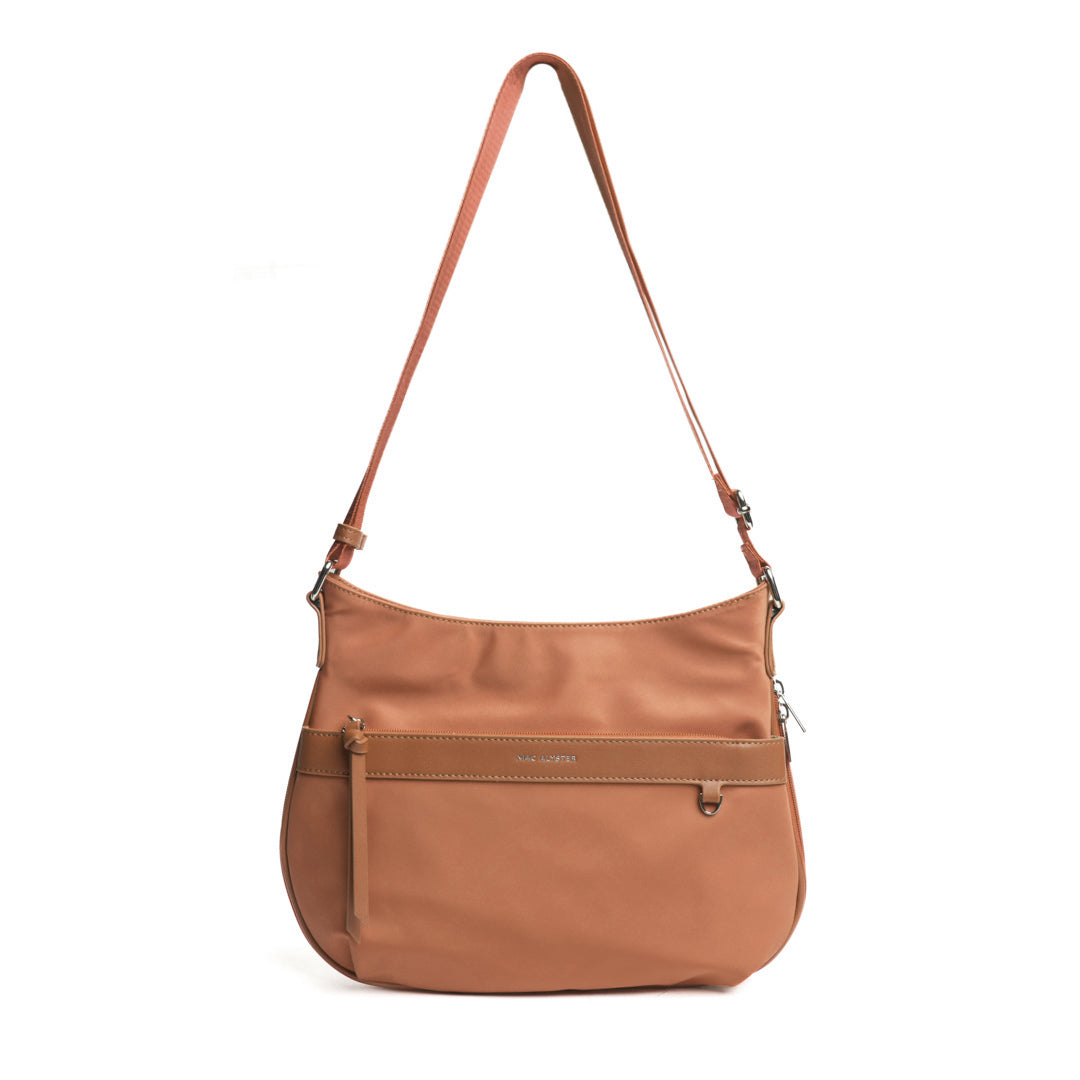Grand sac trotteur STUDIO BASIC en cuir synthétique SABLE de face