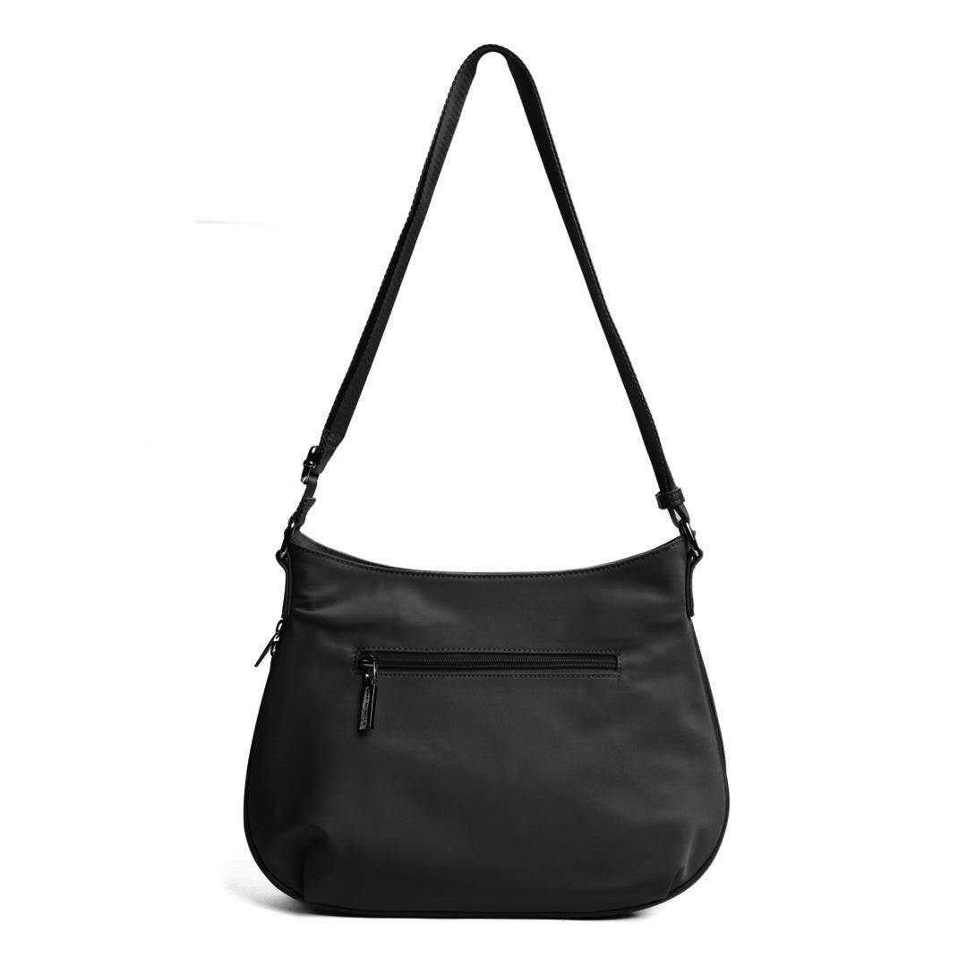 Grand sac trotteur STUDIO BASIC en cuir synthétique NOIR de dos