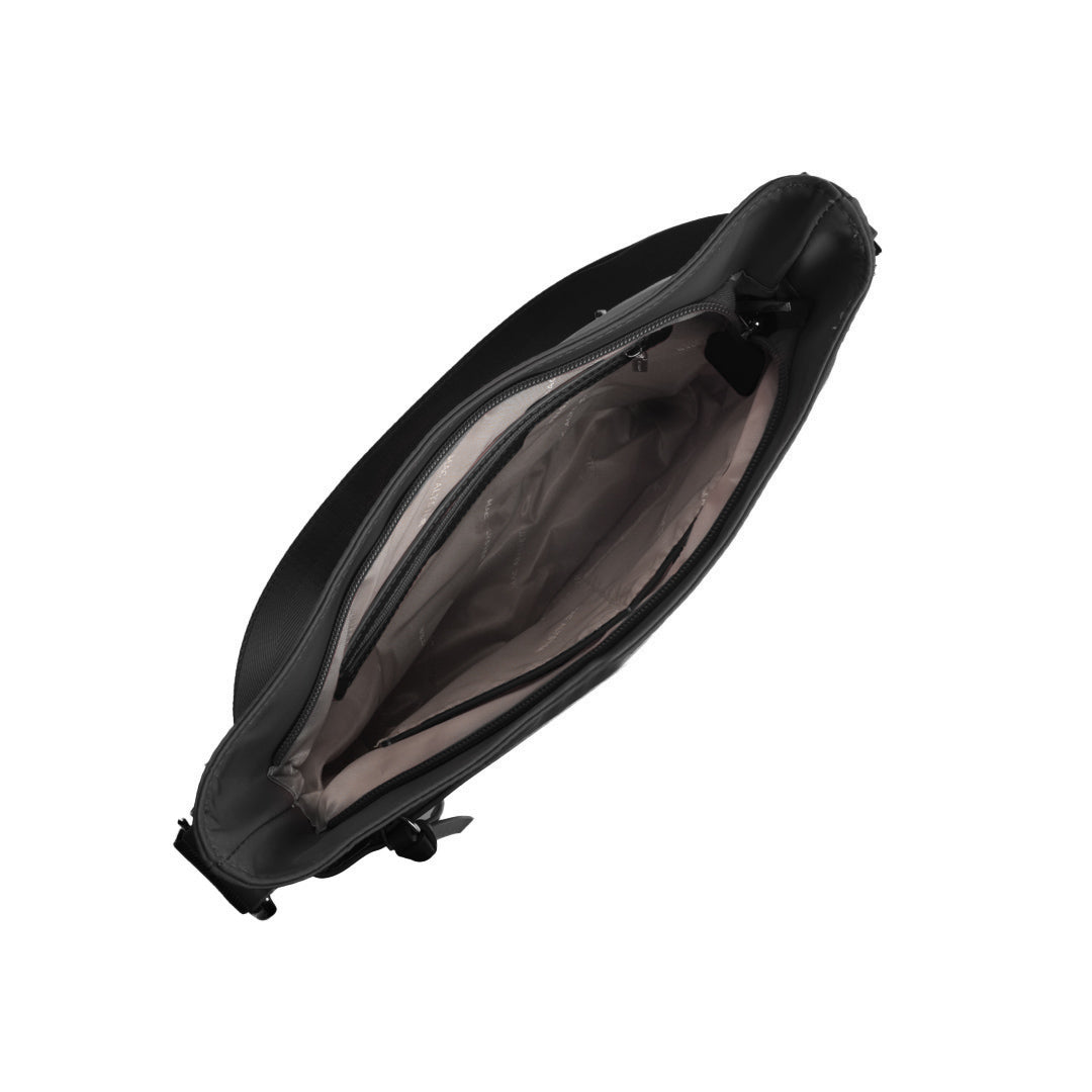 Grand sac trotteur STUDIO BASIC en cuir synthétique NOIR de haut