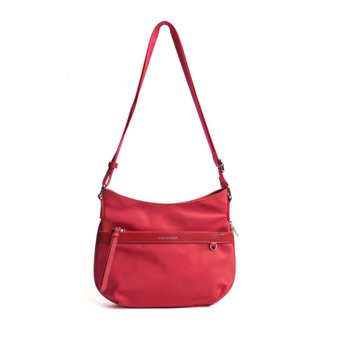 Sac trotteur STUDIO BASIC en cuir synthétique ROUGE de face