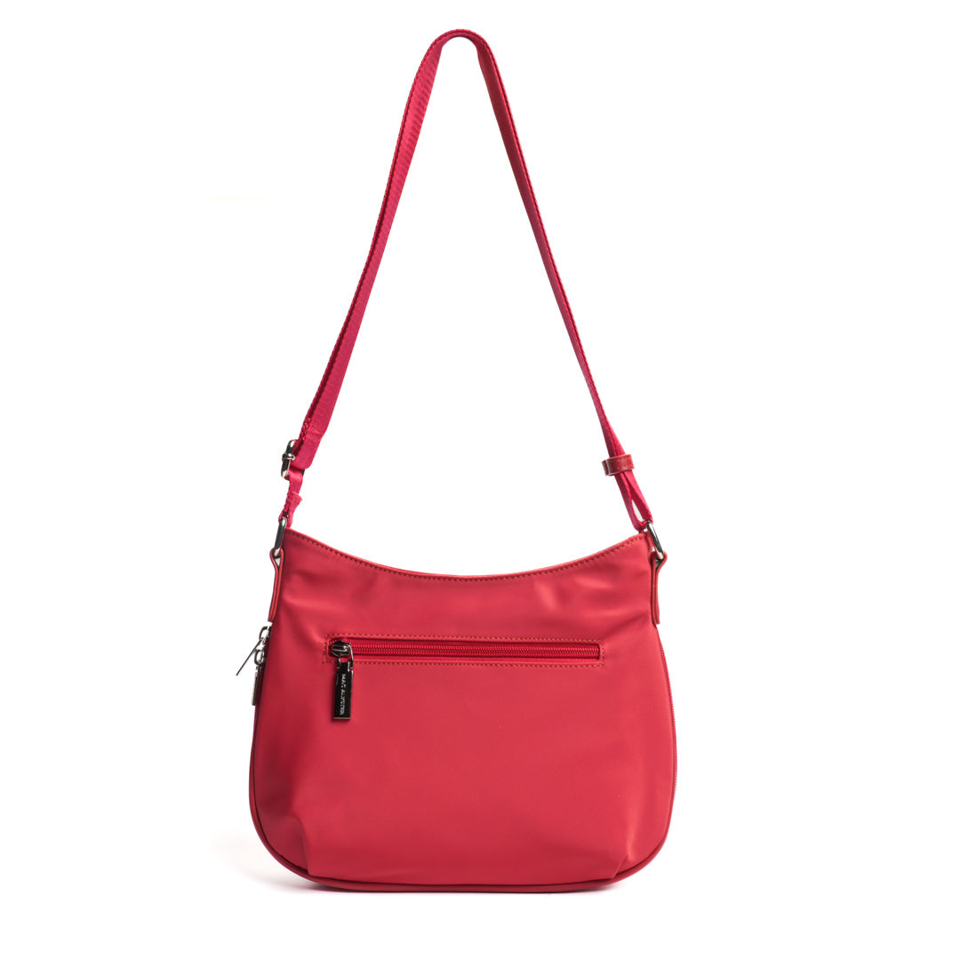 Sac trotteur STUDIO BASIC en cuir synthétique ROUGE de dos