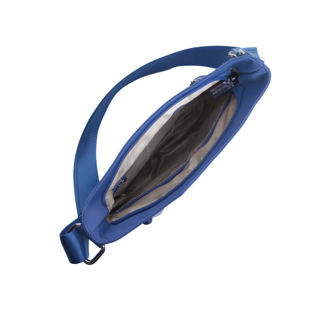 Sac trotteur STUDIO BASIC en cuir synthétique BLEU de haut