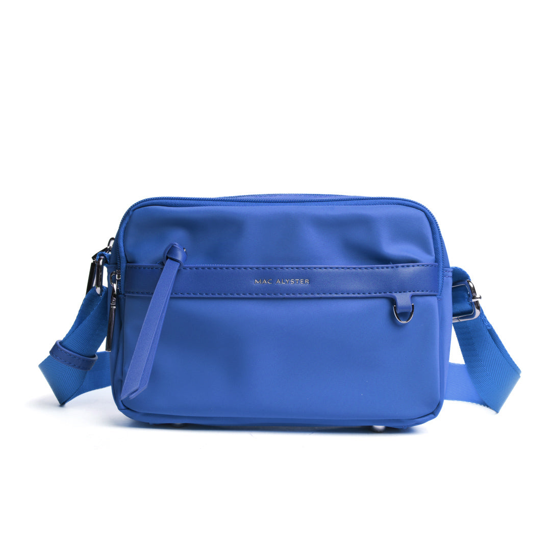 Camera bag STUDIO BASIC en cuir synthétique BLEU de face