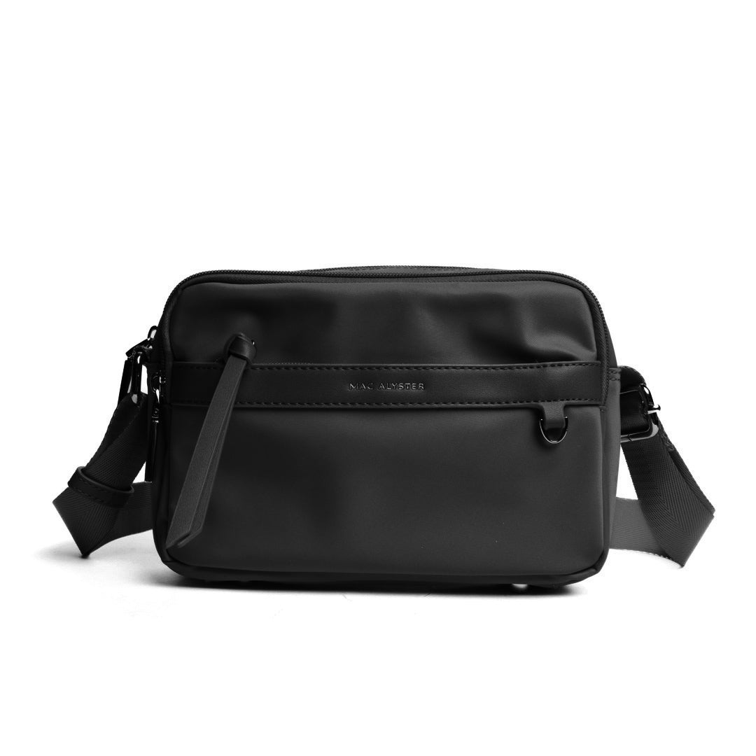 Camera bag STUDIO BASIC en cuir synthétique NOIR de face