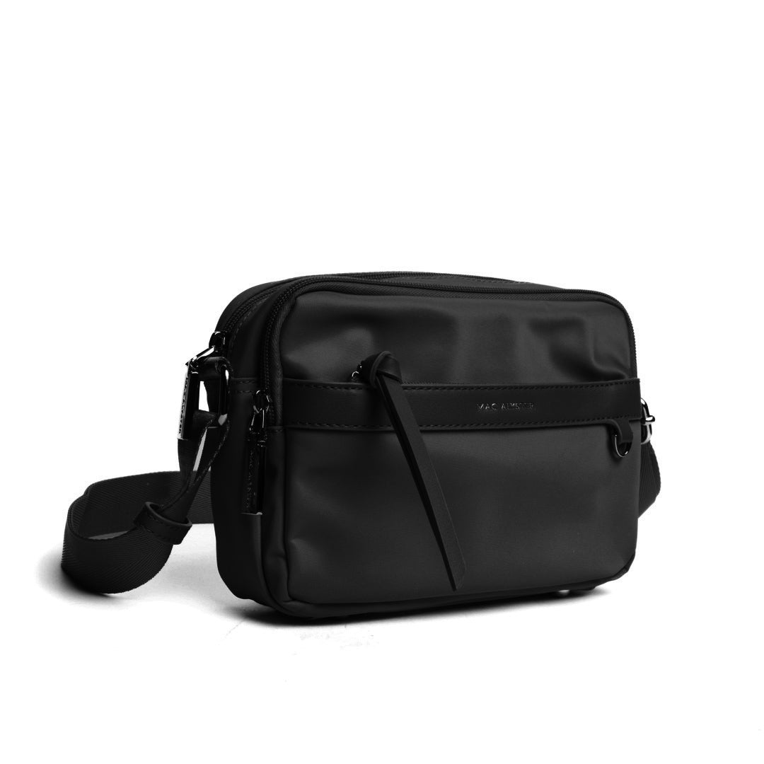 Camera bag STUDIO BASIC en cuir synthétique NOIR de trois-quarts