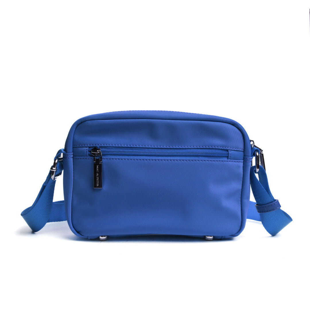 Camera bag STUDIO BASIC en cuir synthétique BLEU de dos