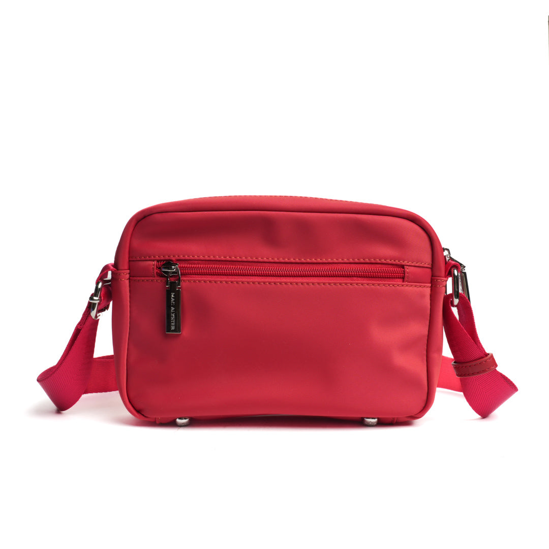 Camera bag STUDIO BASIC en cuir synthétique ROUGE de dos