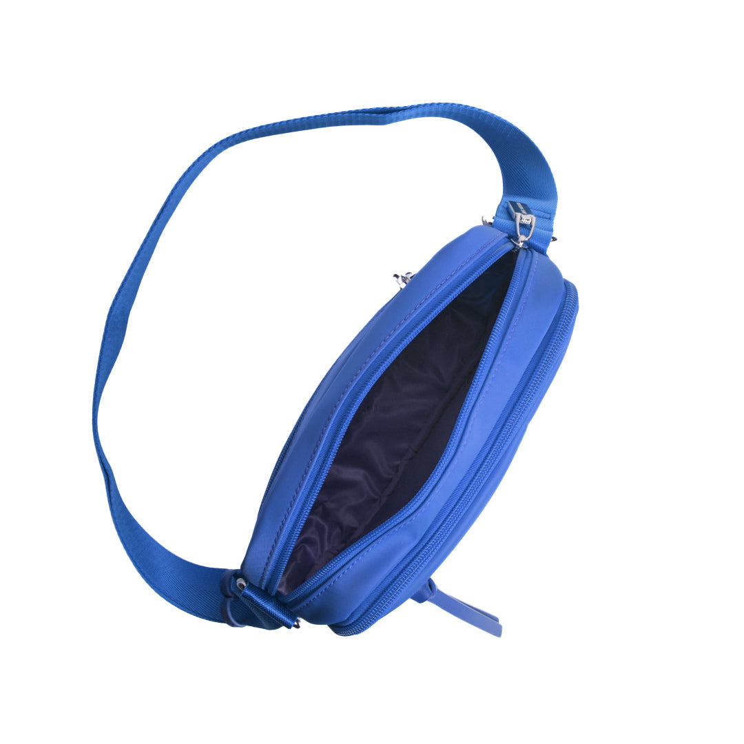Camera bag STUDIO BASIC en cuir synthétique BLEU de haut