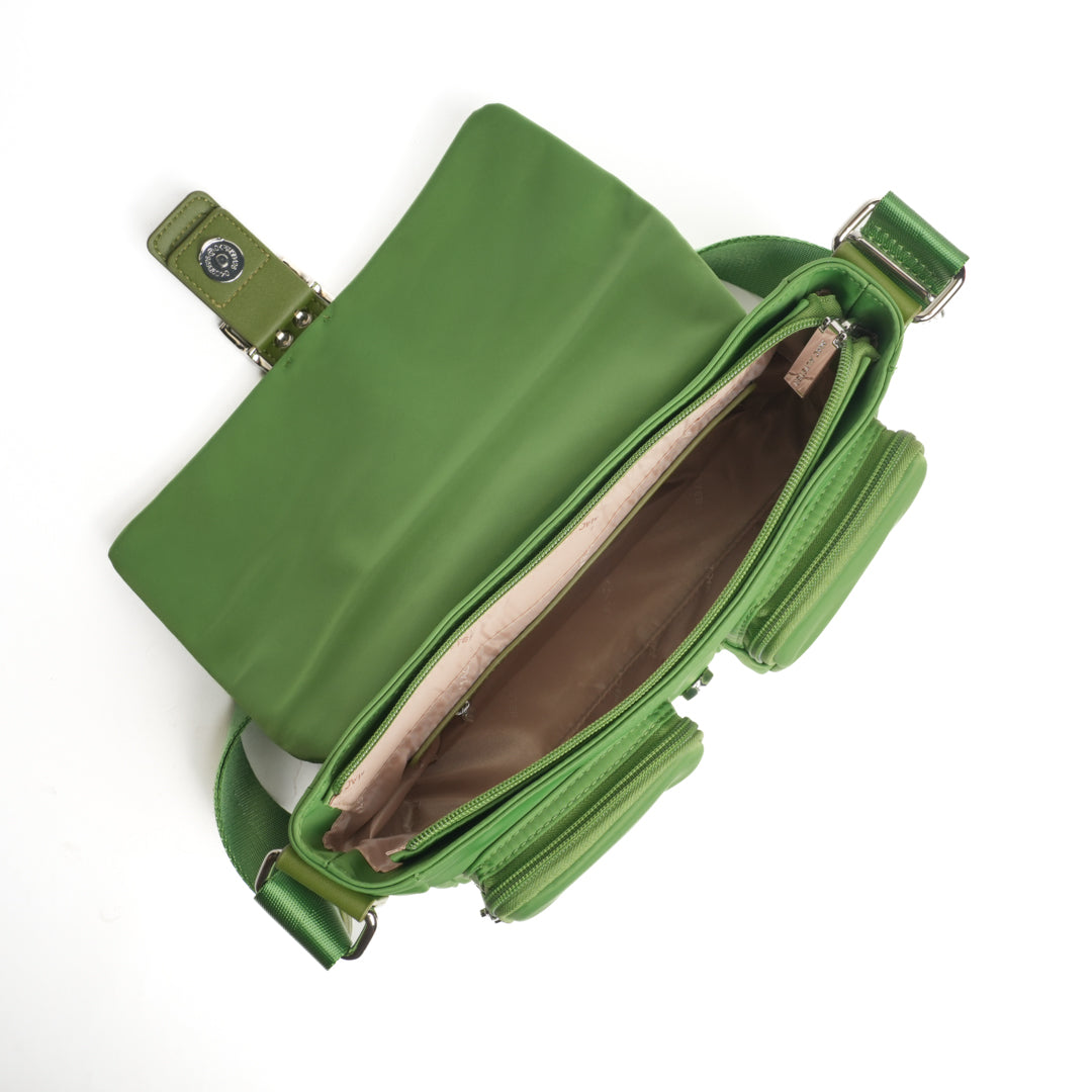 Sac à rabat STUDIO CITY en cuir synthétique EPICEA de haut