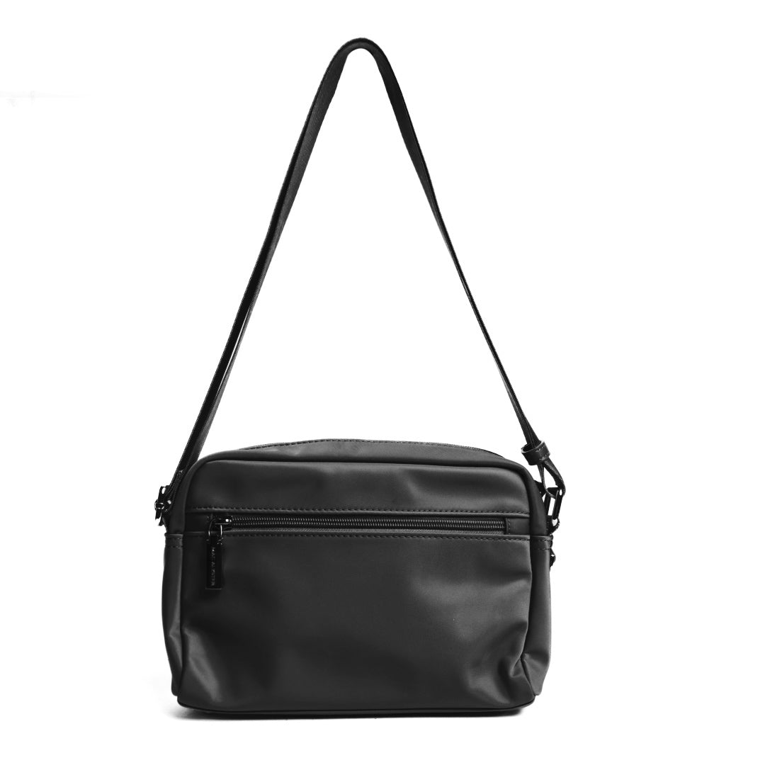Camera bag STUDIO CITY en cuir synthétique NOIR de dos