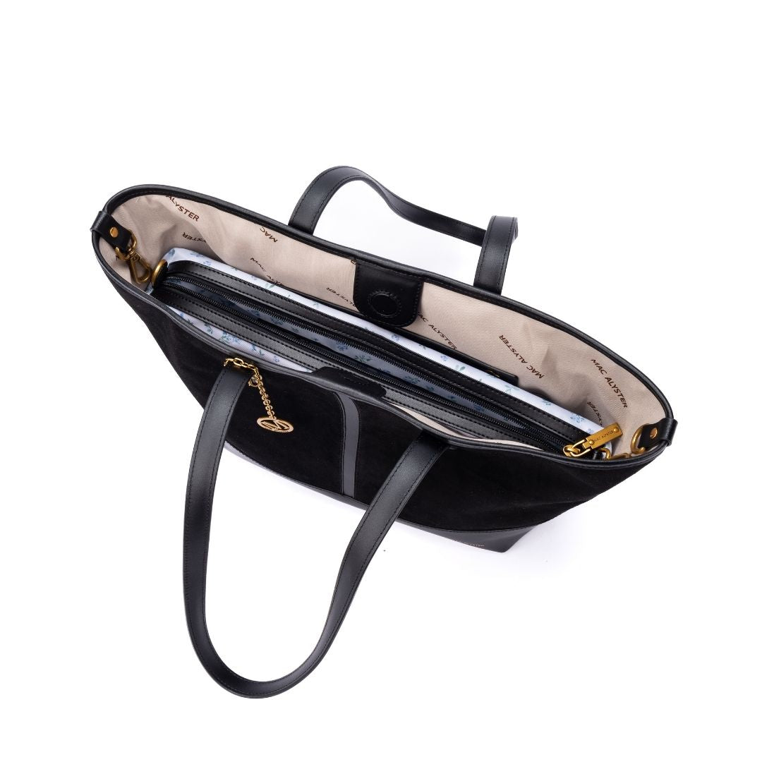 Sac shopping - REBECCA noir de haut