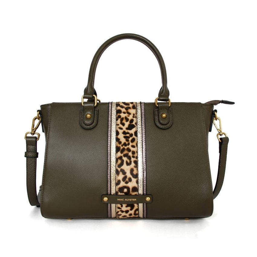 Sac porté main - ESTELLE kaki de face