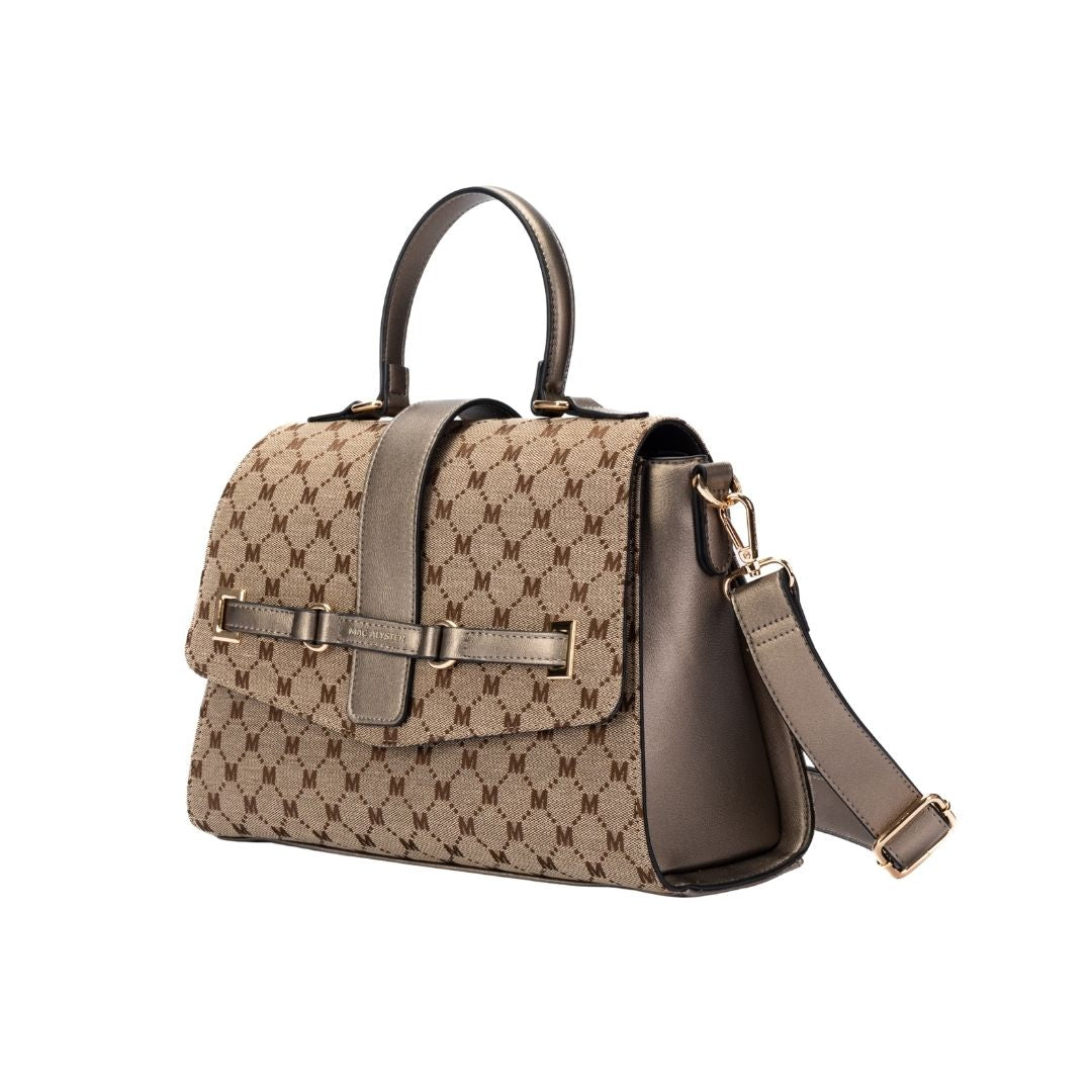 Sac à rabat - CLEMENCE mordore de trois-quarts