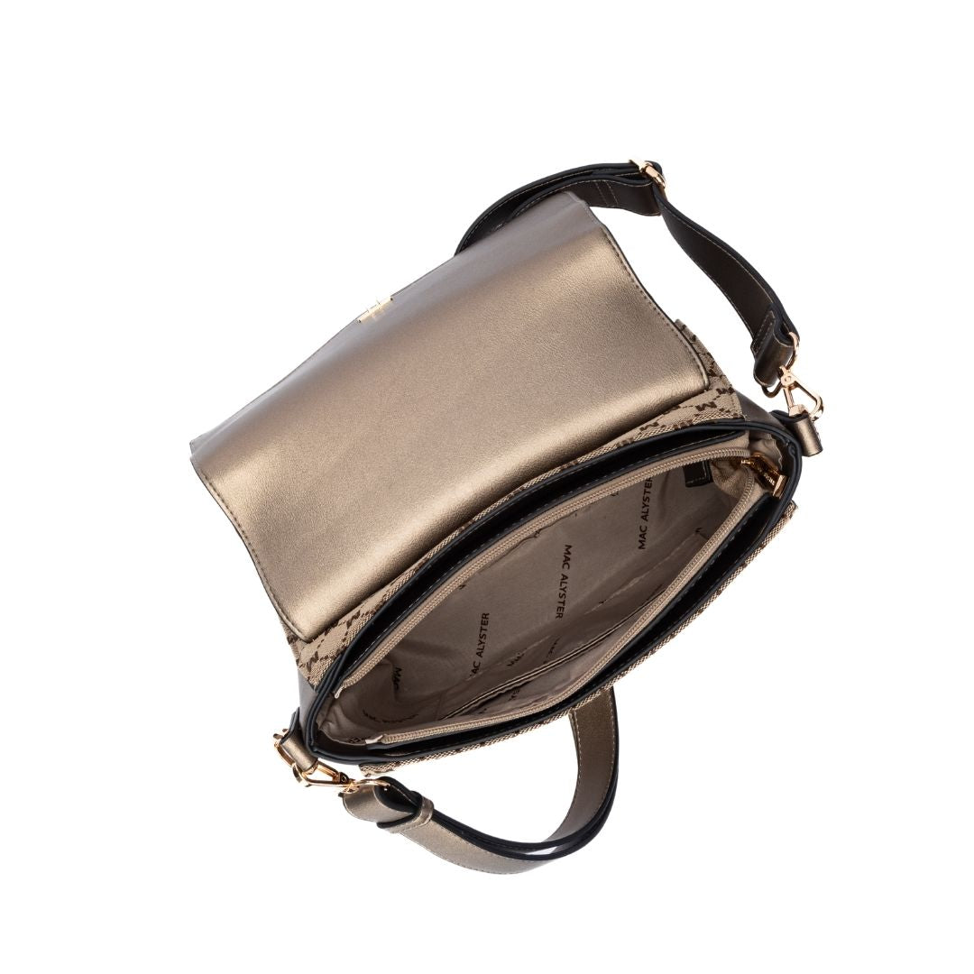 Sac à rabat - CLEMENCE mordore de haut