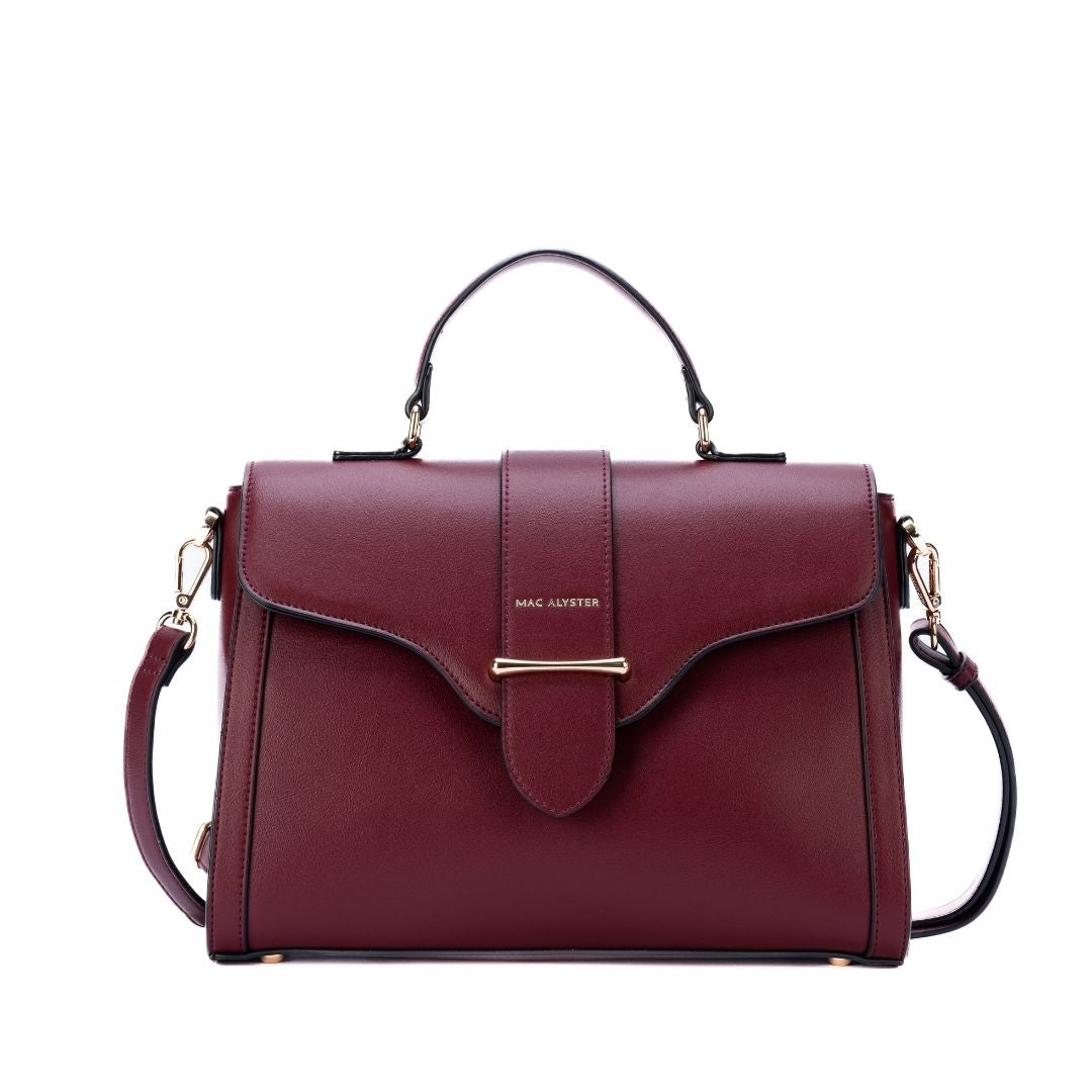 Sac porté main - DESINVOLTE burgundy de face