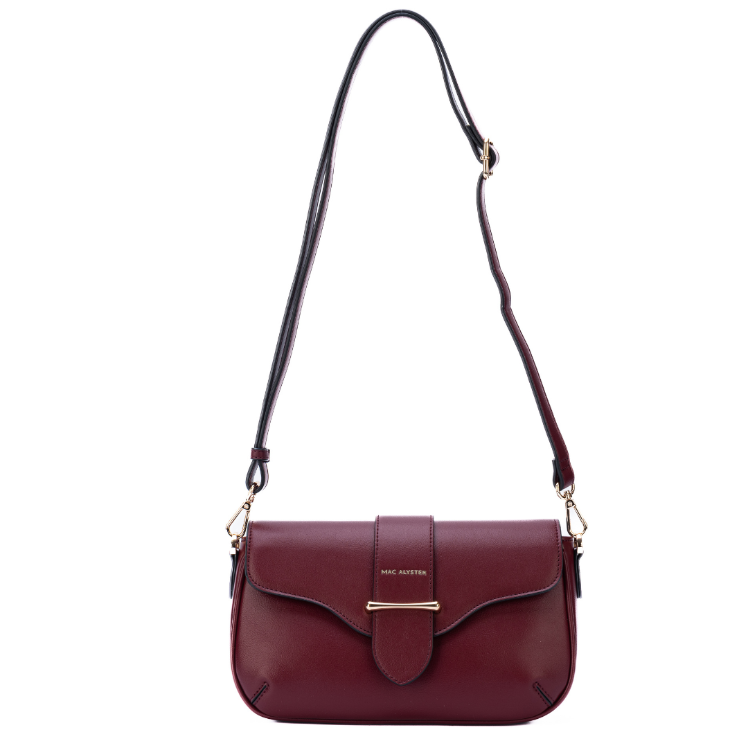 Sac trotteur - DESINVOLTE burgundy de face