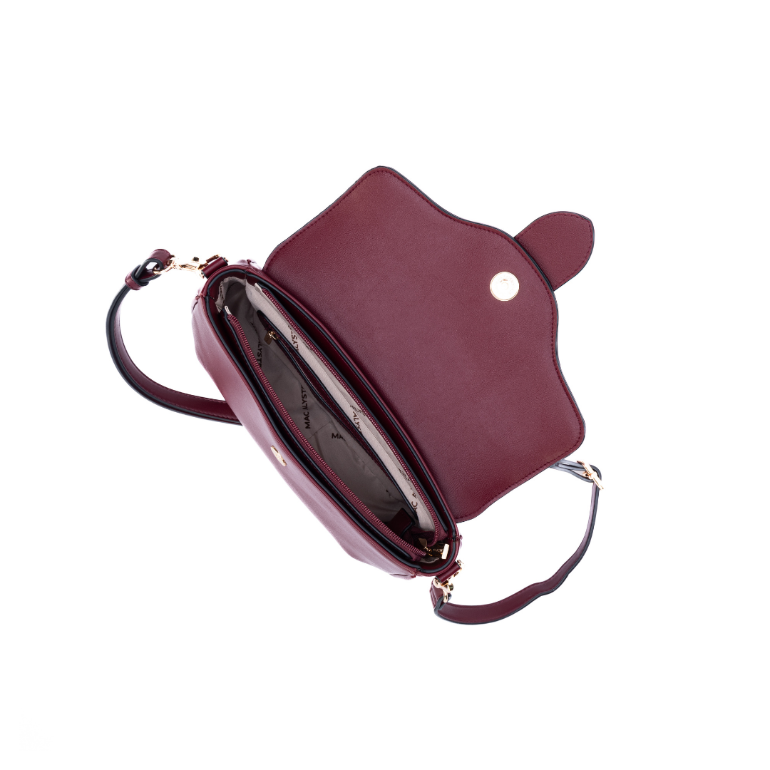 Sac trotteur - DESINVOLTE burgundy de dos
