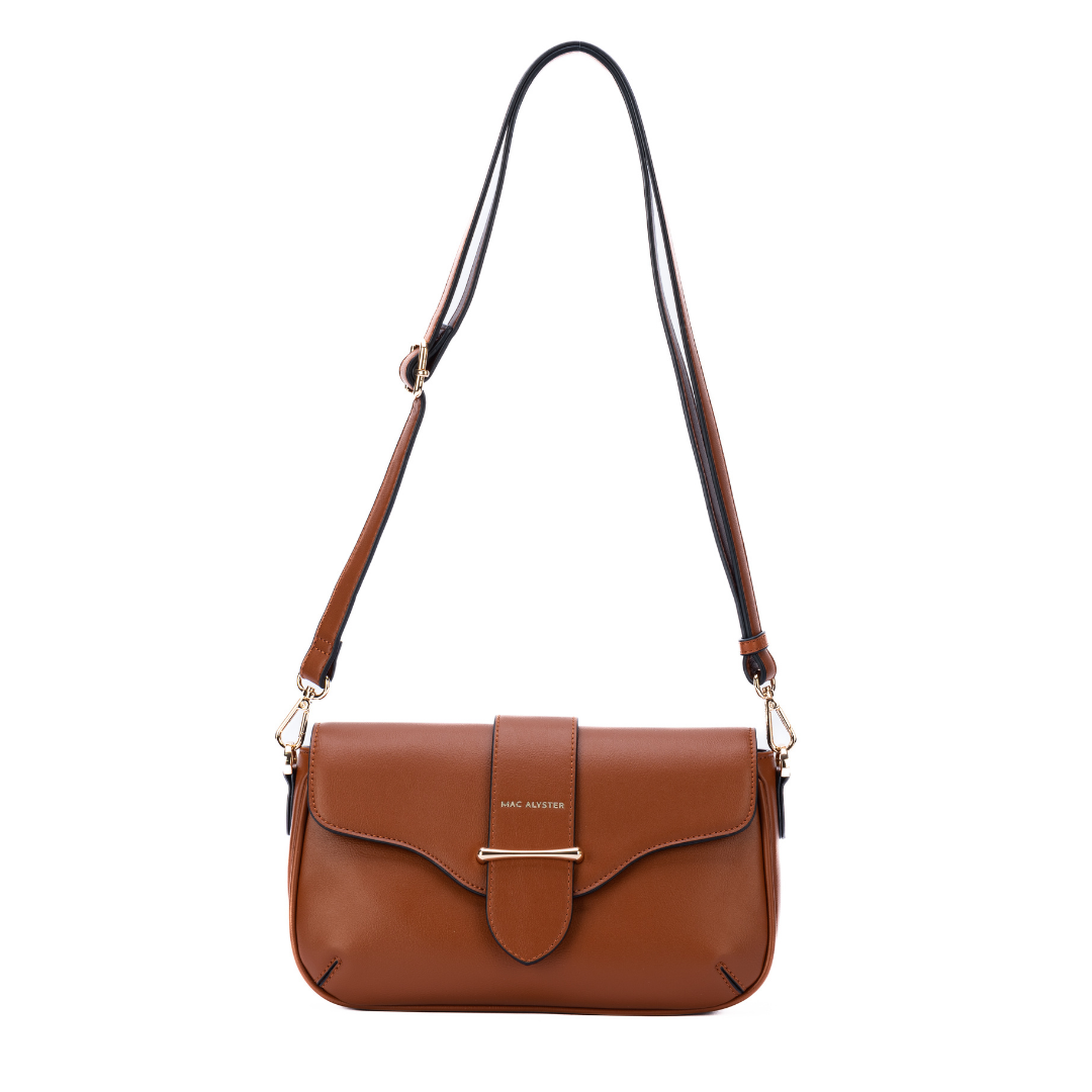 Sac trotteur - DESINVOLTE cognac de face