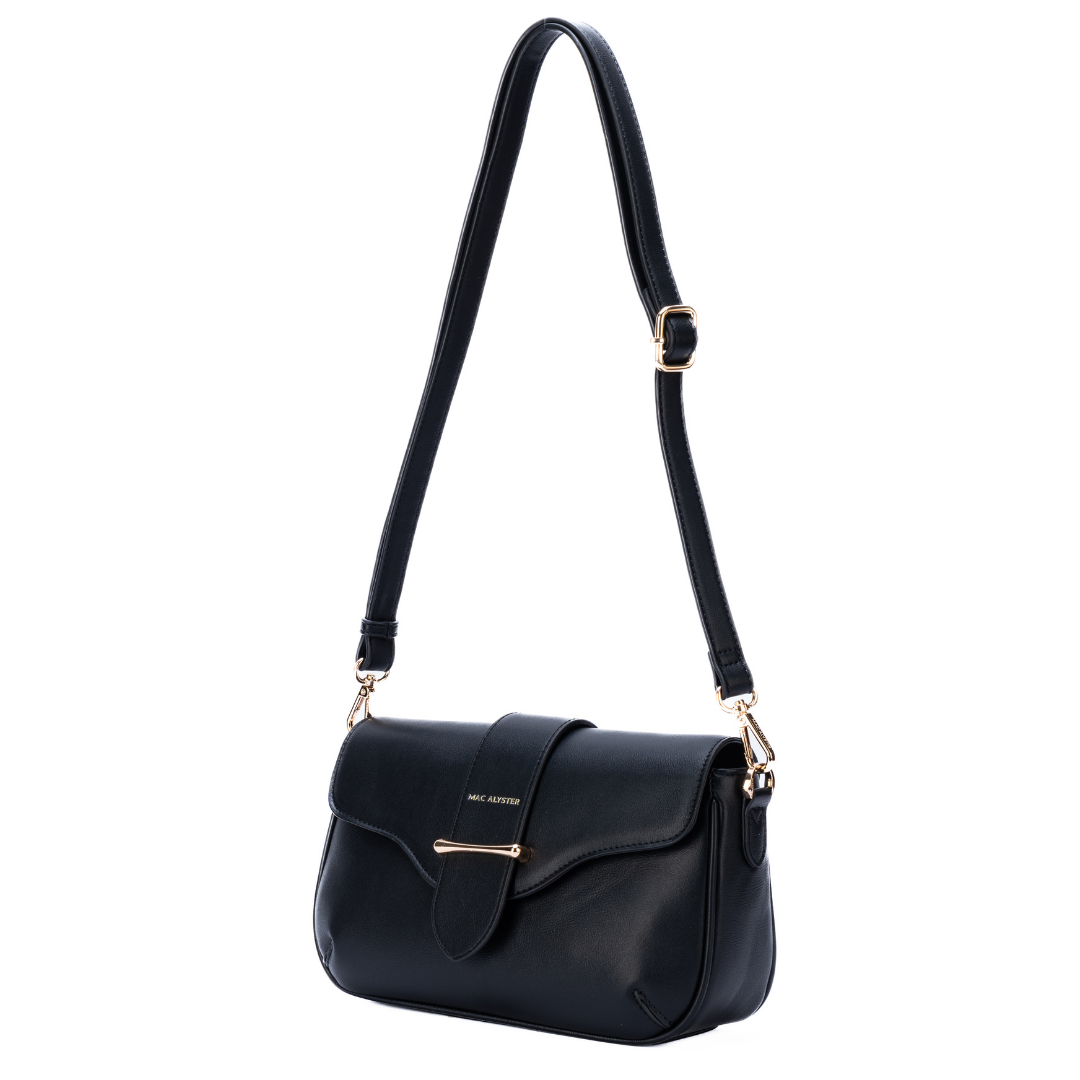 Sac trotteur - DESINVOLTE noir de trois-quarts
