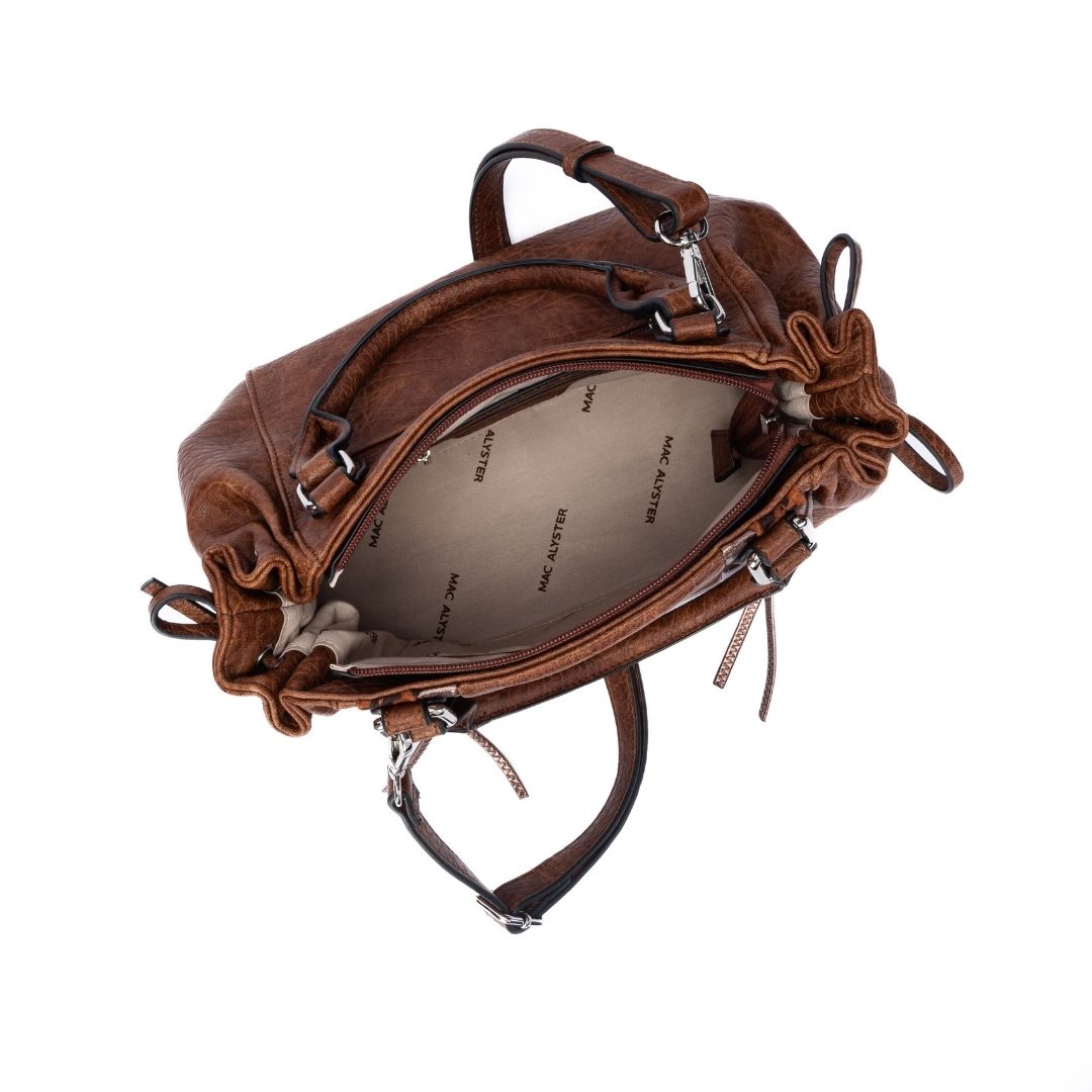 Sac bowling - CARACTERE marron de haut