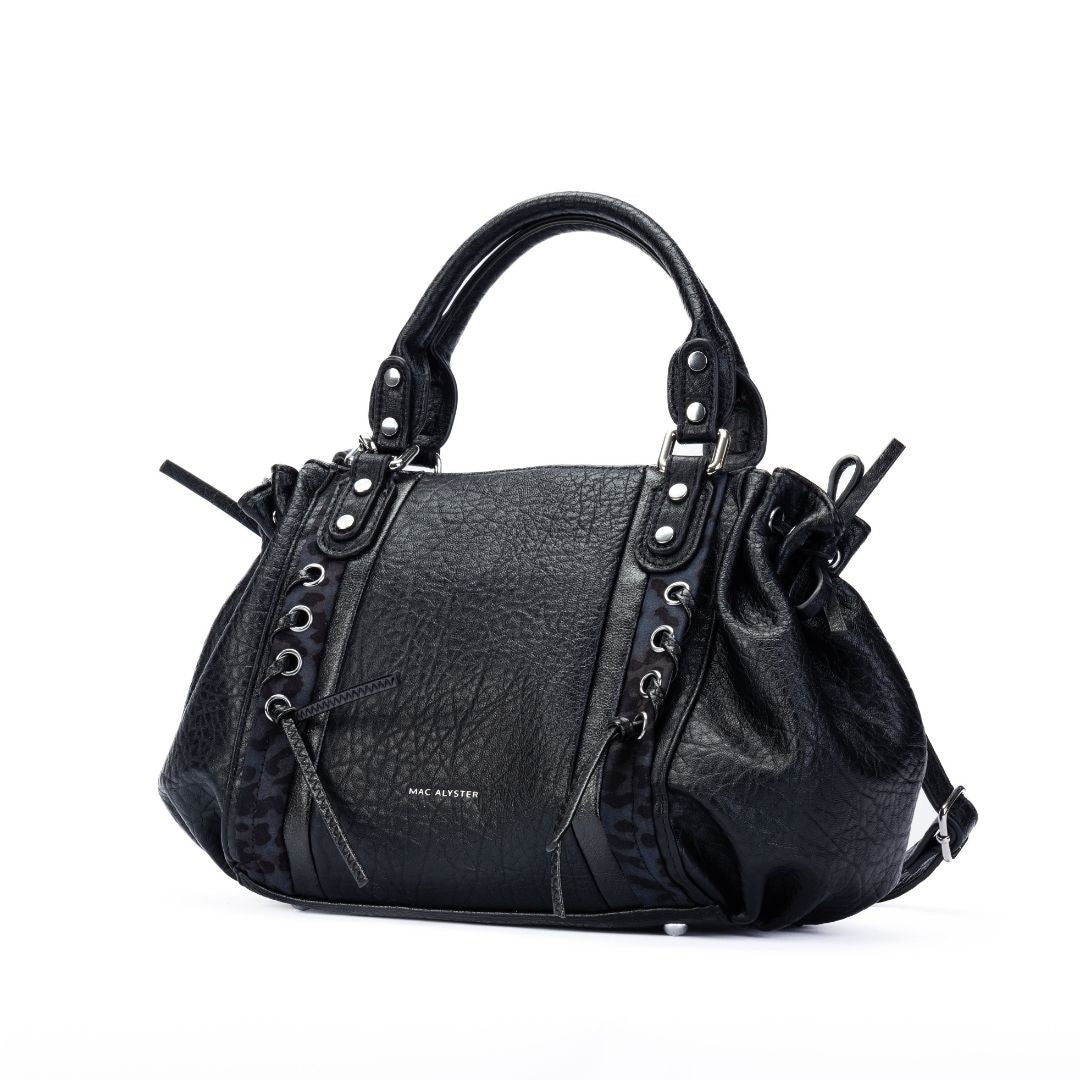 Sac bowling - CARACTERE noir de trois-quarts