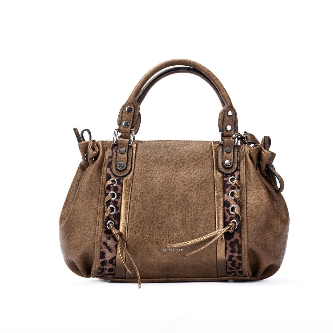 Sac bowling - CARACTERE taupe de face