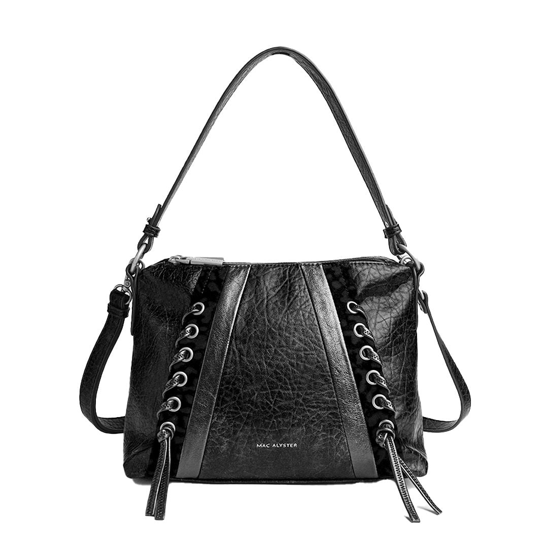Sac porté main travers Caractère par Mac Alyster Noir