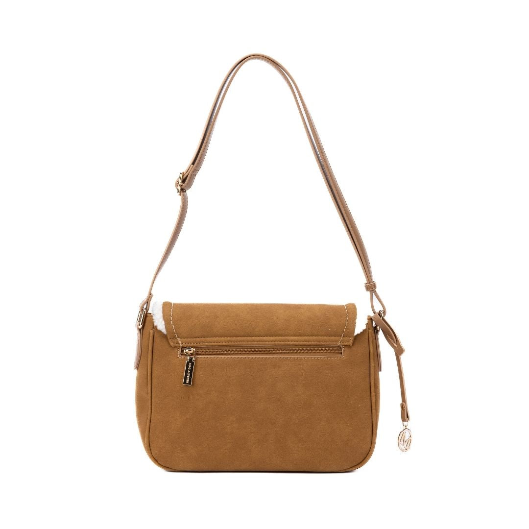 Sac à rabat - SMART marron de dos