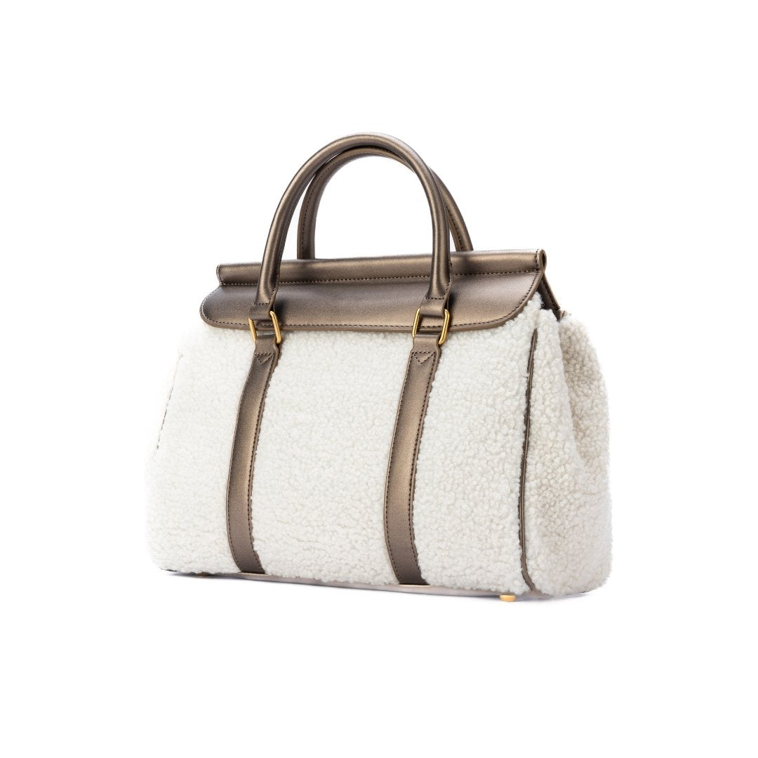 Sac porté main FRISSON en matière synthétique MORDORE de trois-quarts