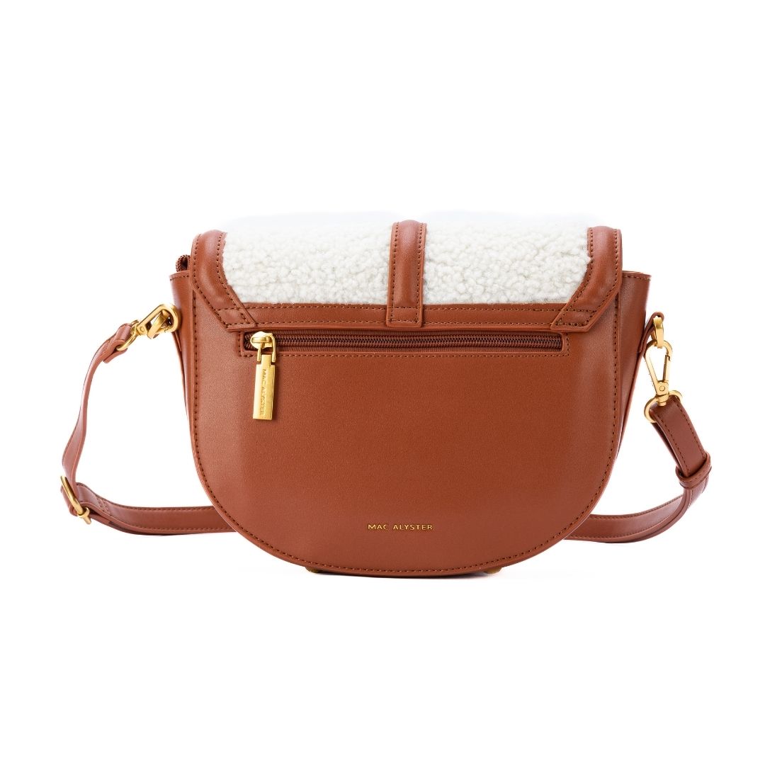 Sac à rabat - FRISSON camel de dos