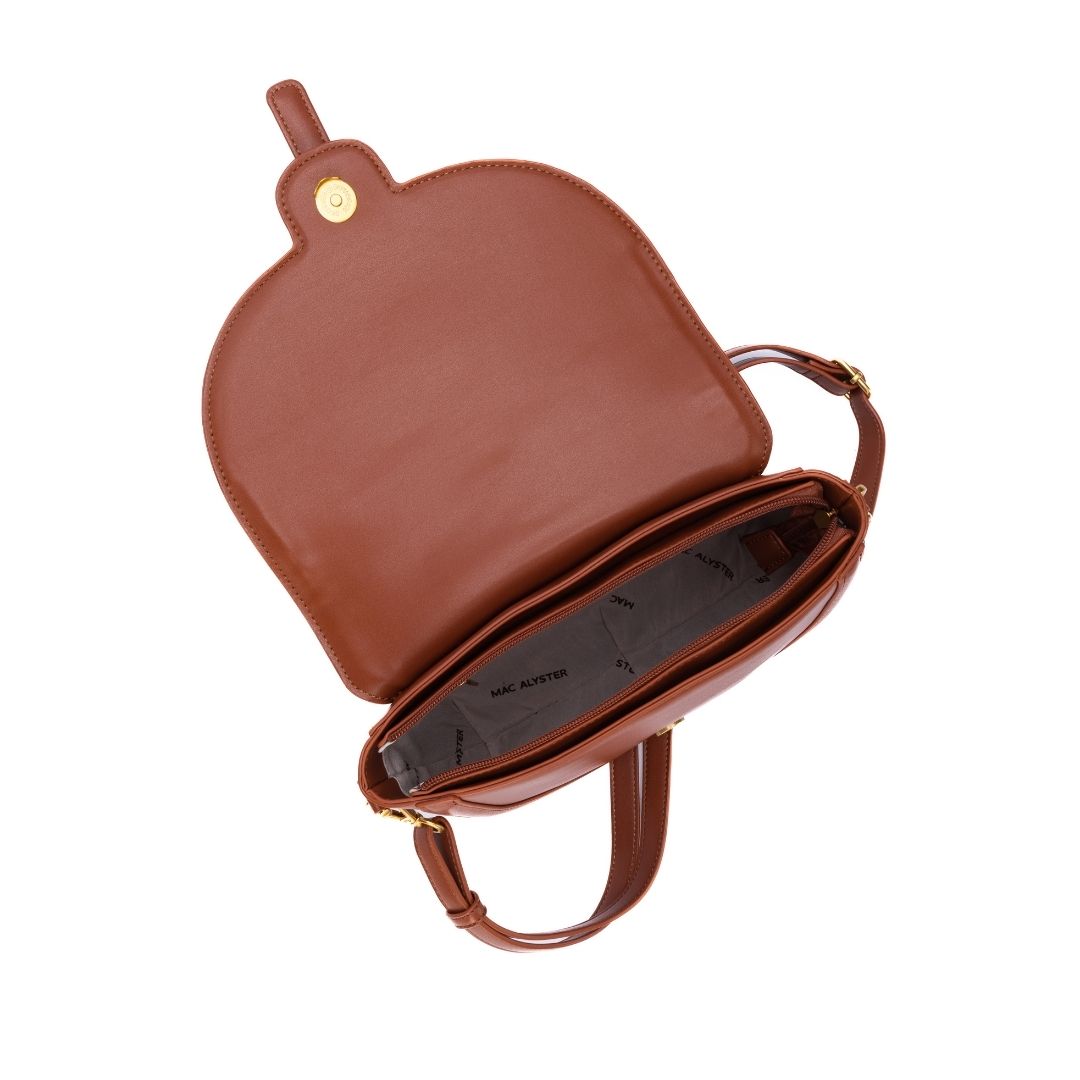 Sac à rabat - FRISSON camel de haut