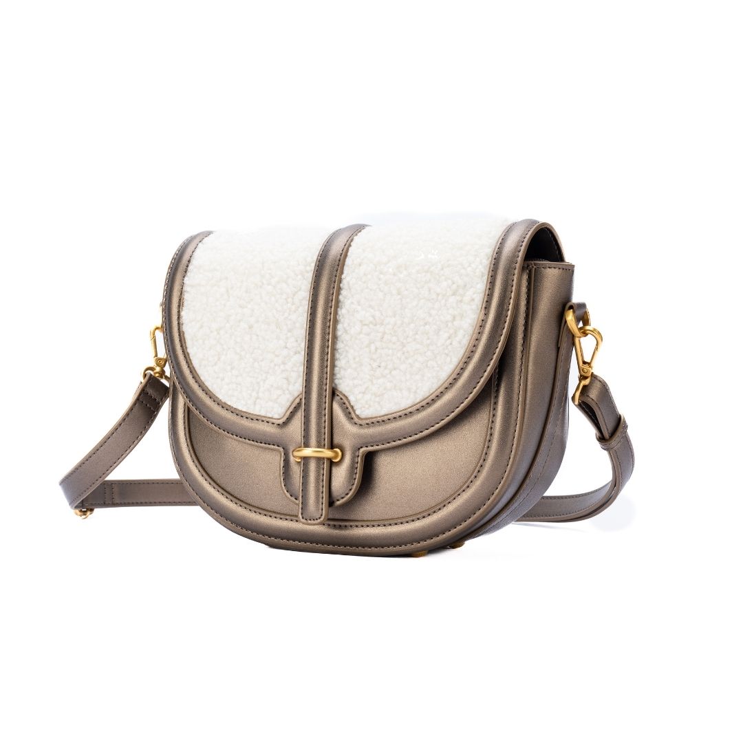 Sac à rabat - FRISSON mordore de trois-quarts